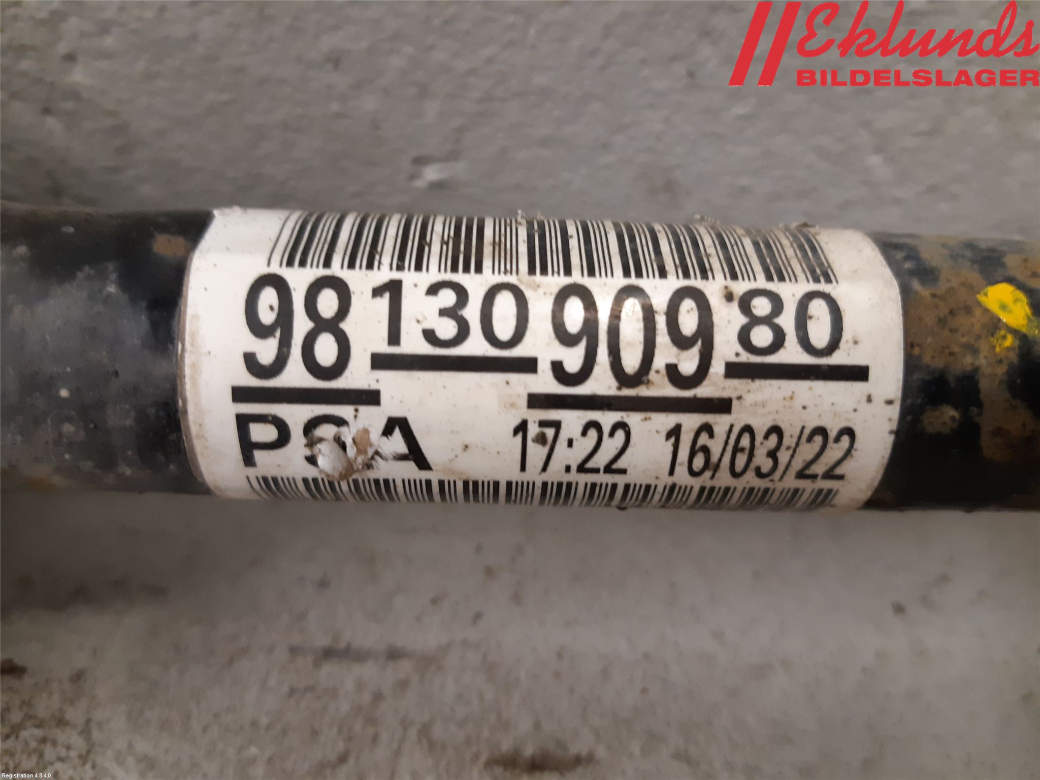 Citroen JUMPY/E-JUMPY 16- Drivaxel Fram Höger