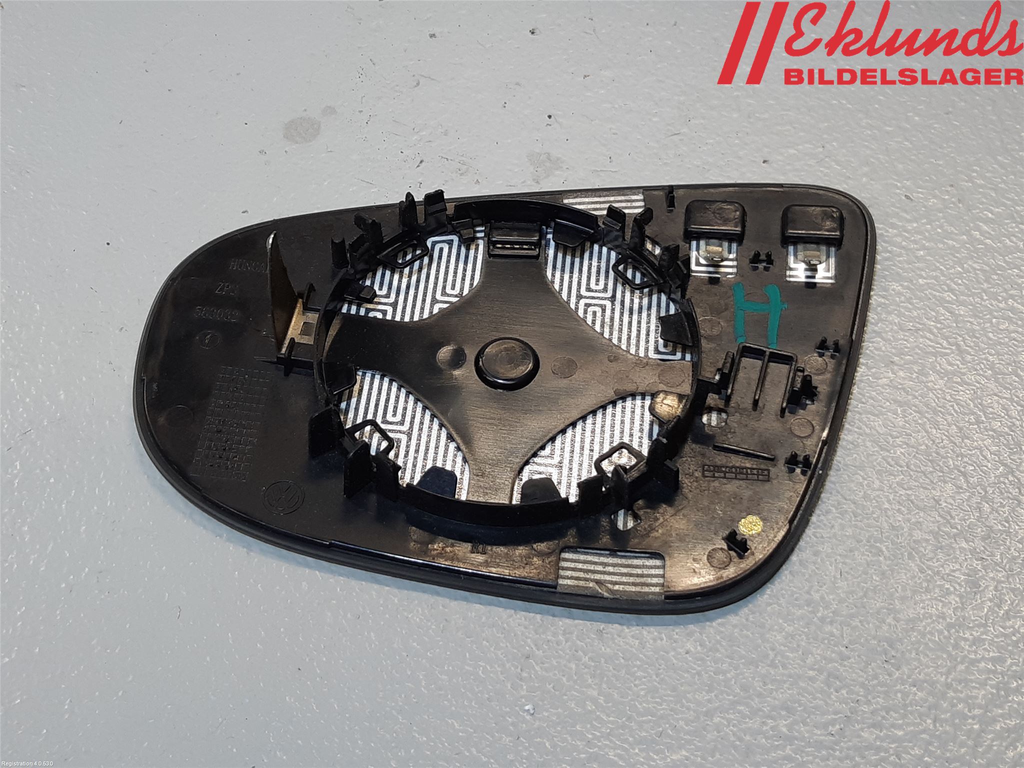 Volkswagen VW TOURAN 10-15 Spegelglas Hö