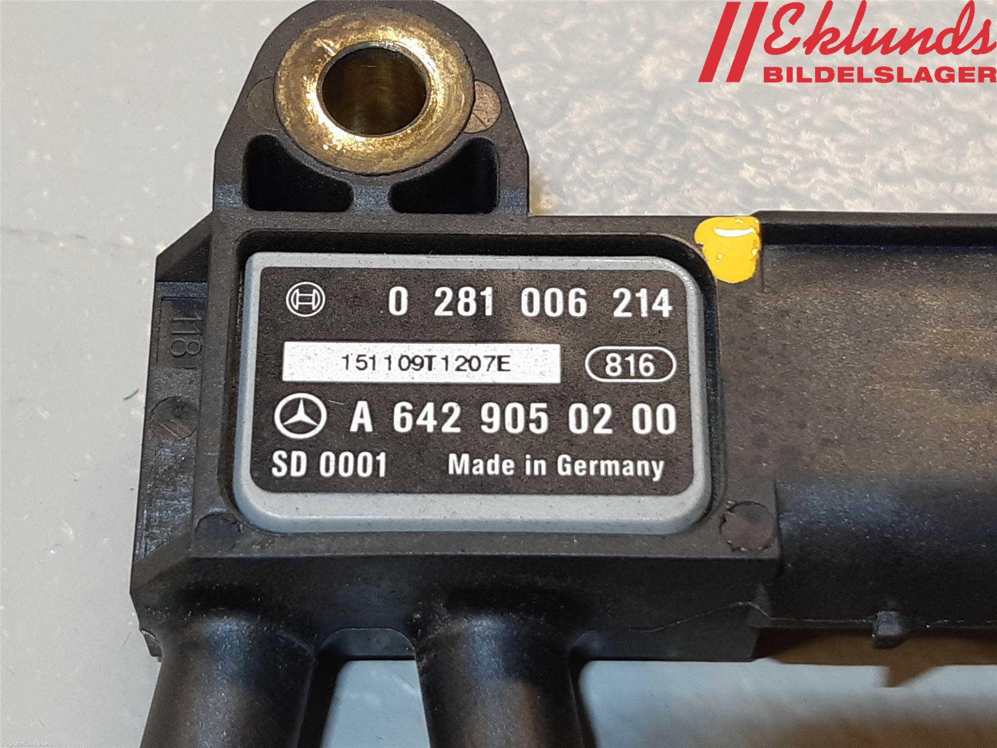 Mercedes-Benz MB SPRINTER (W906) 06-18 Givare Temp-Tryck Avgas