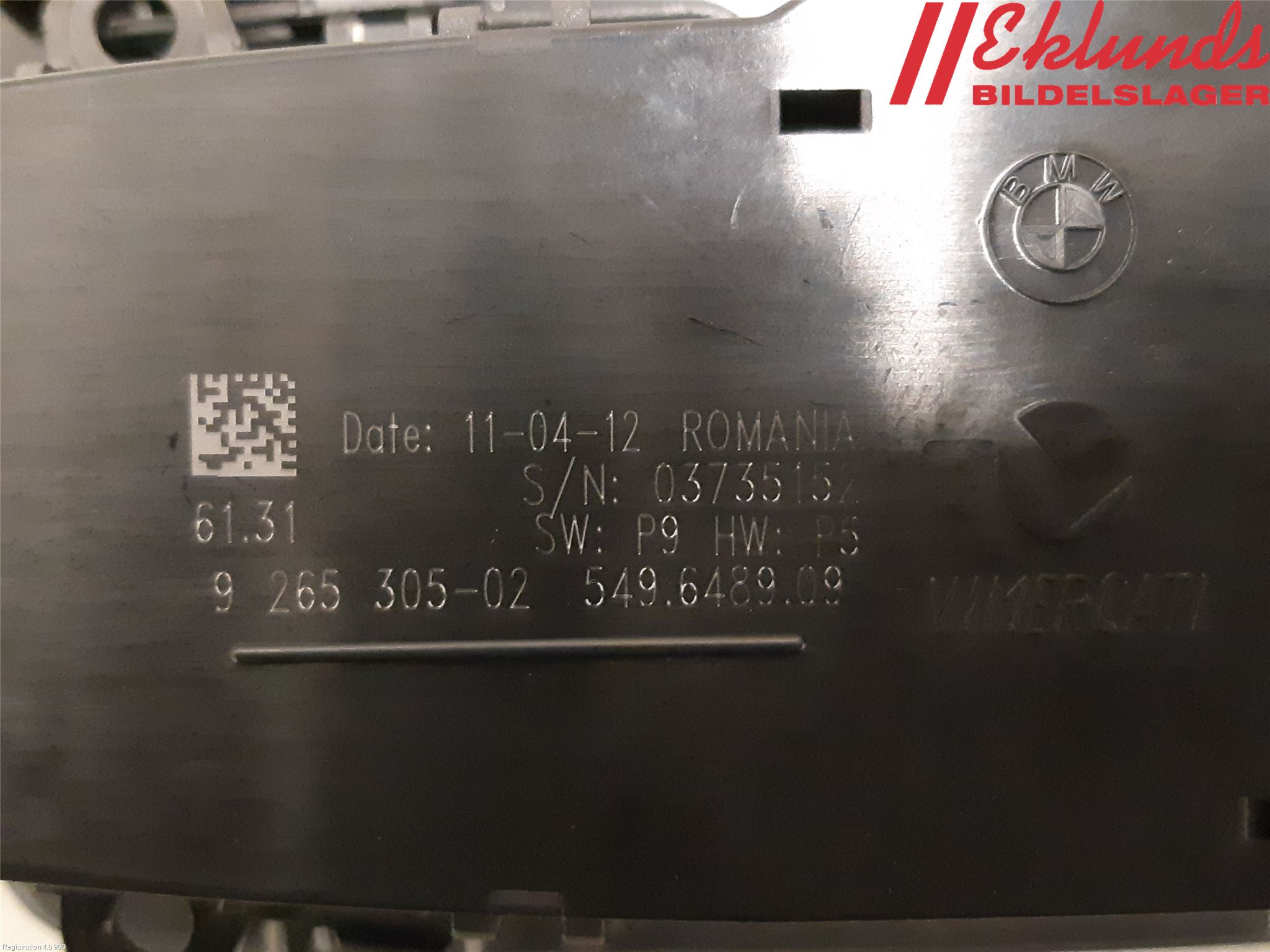 BMW 3 F30/F31/F80 12-19 Strömställare Ljus