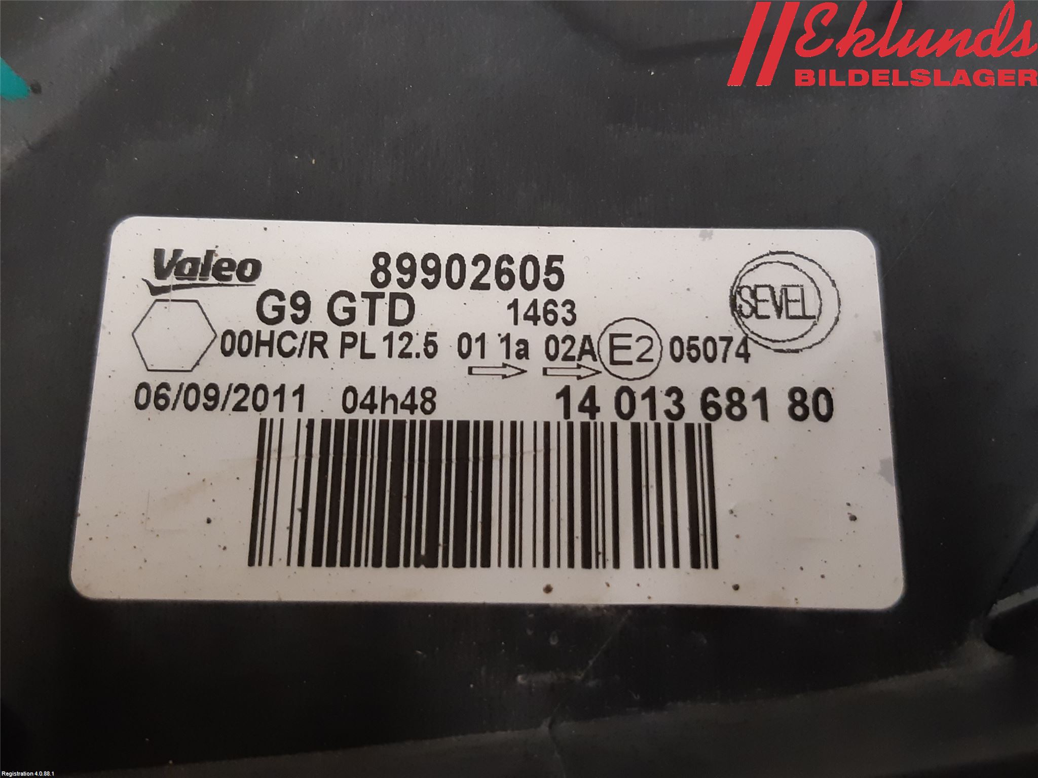 Citroen JUMPY 07-16 Strålkastare Vänster