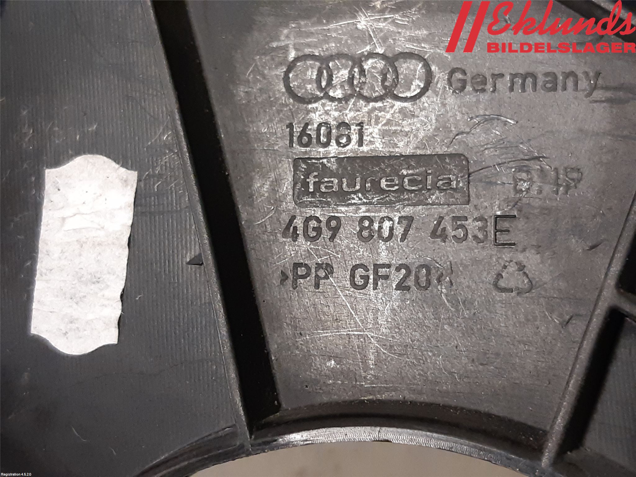 Audi A6/S6 4G 11-18 Stötfångarfäste Bak Vä