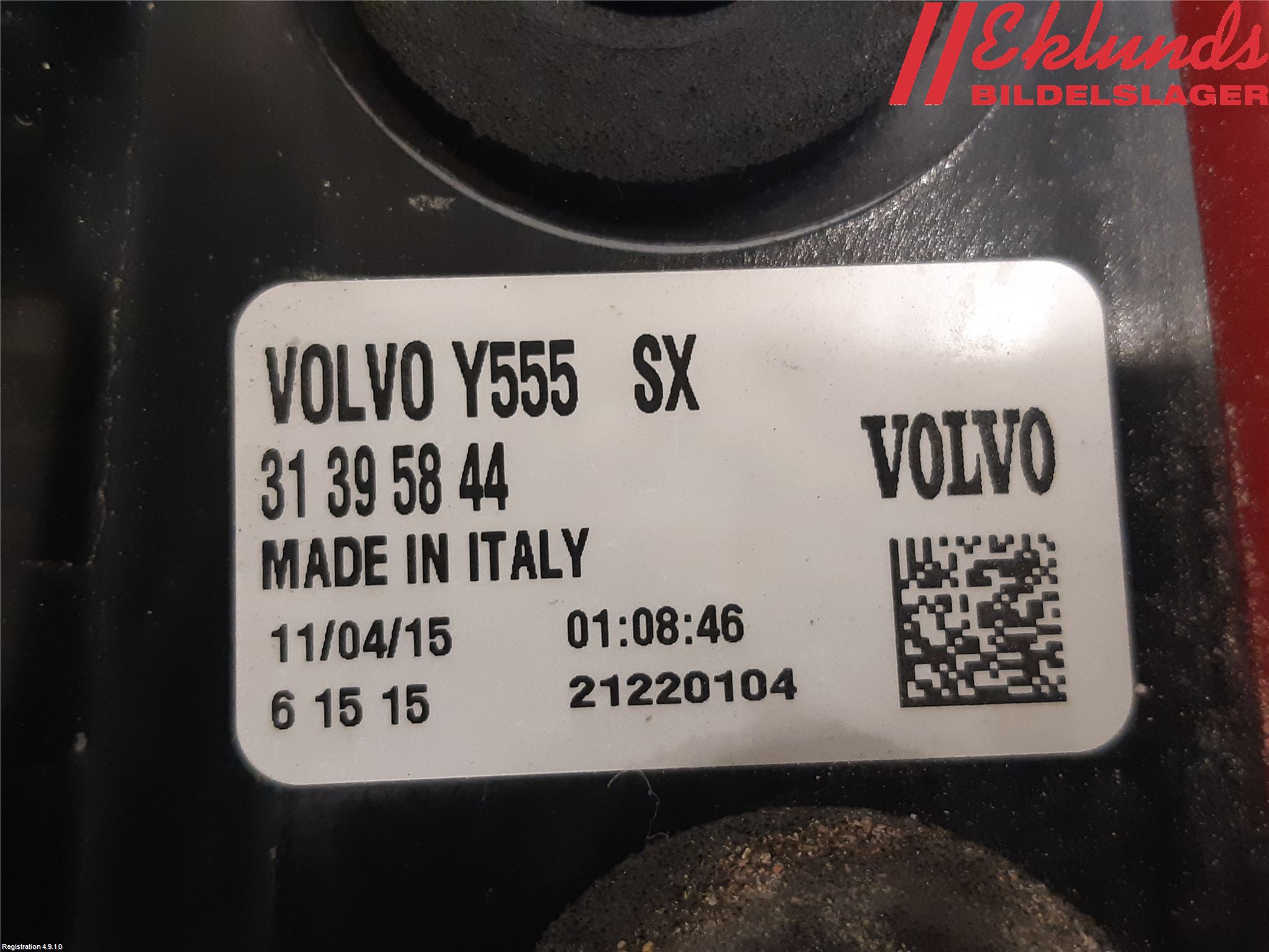 Volvo V40 12-19 Bakljus Vänster