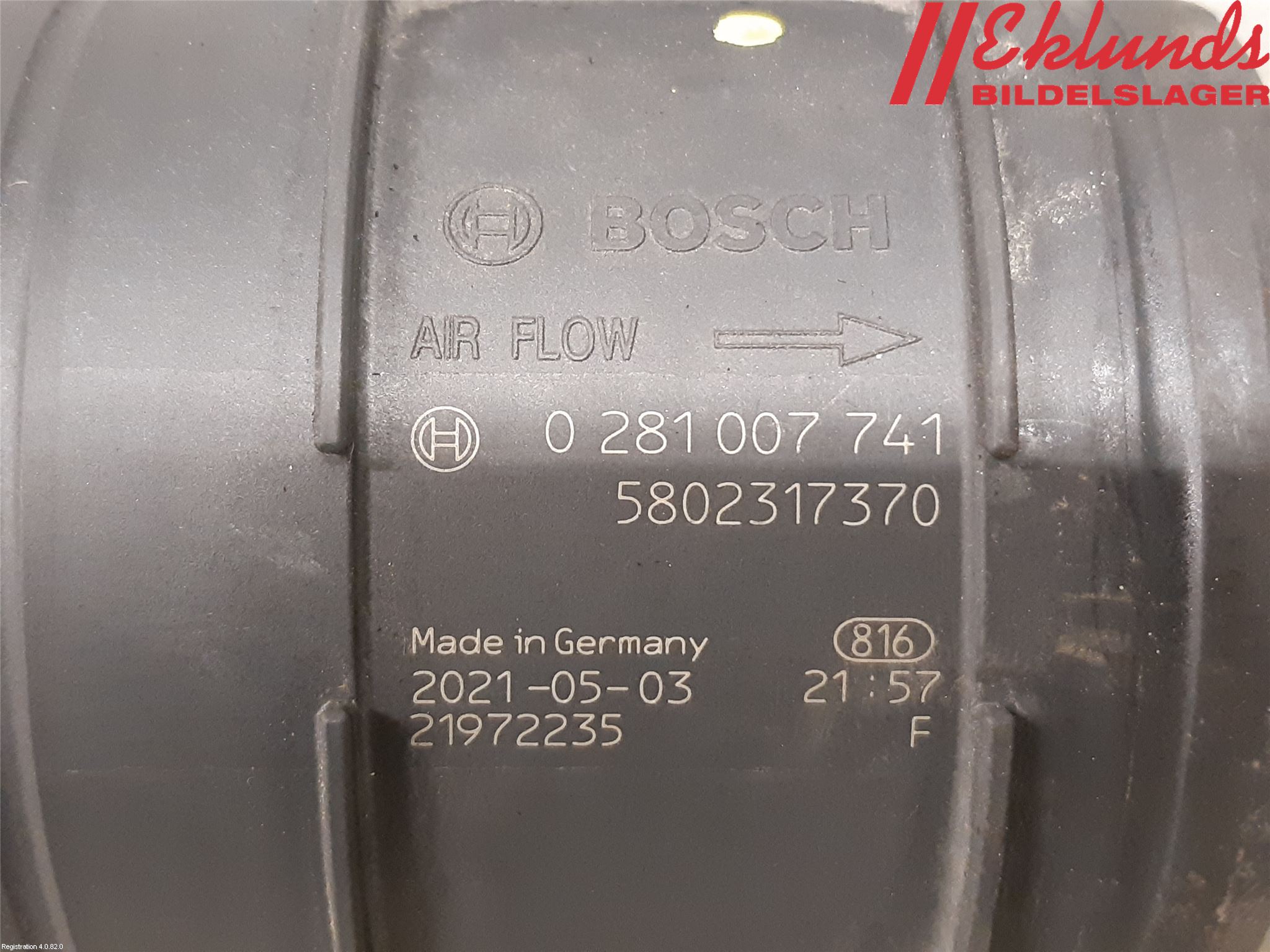 Iveco DAILY 14->> Injluftmassamätare