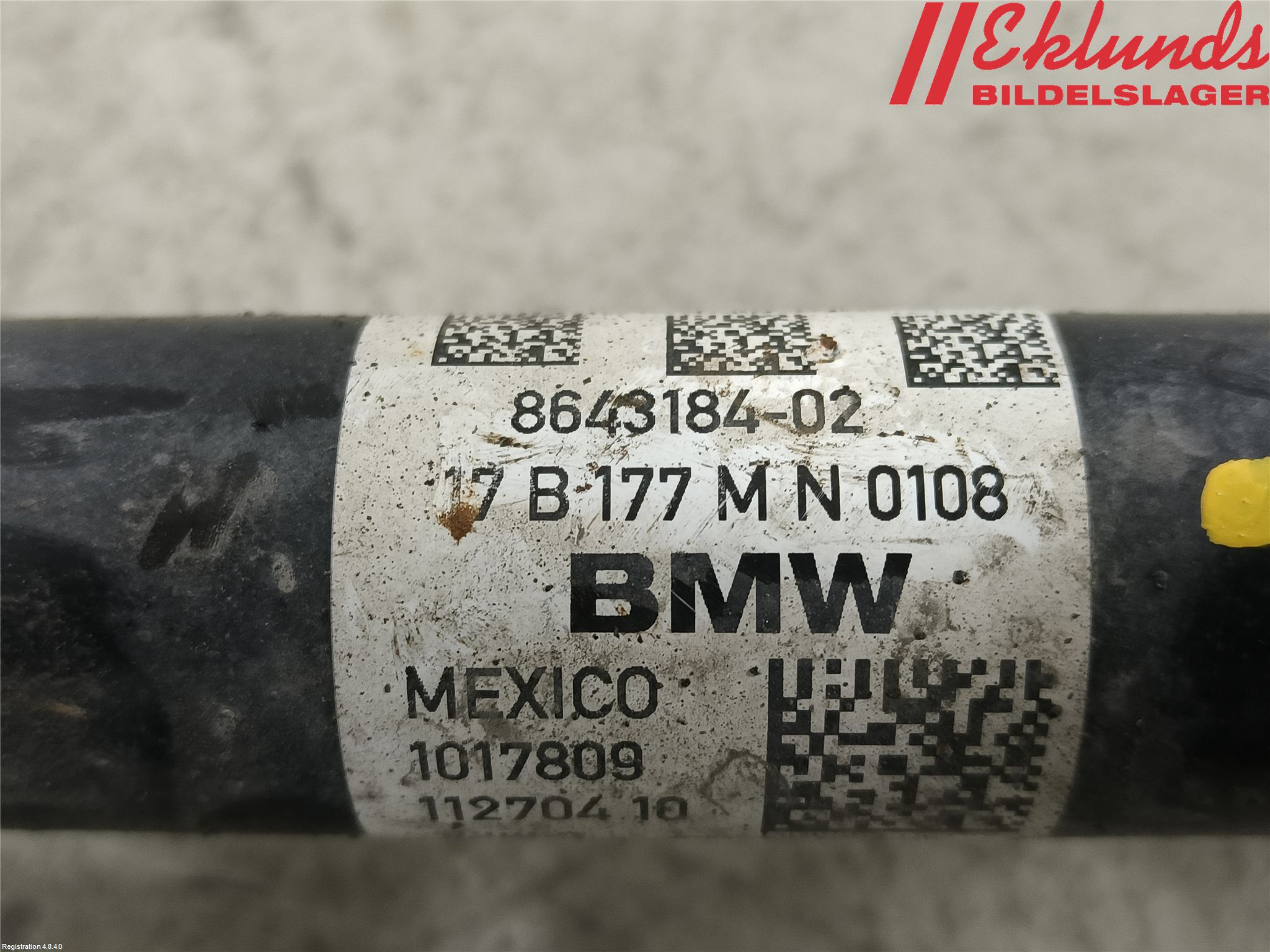 BMW X3 G01 18- Drivaxel Fram Höger