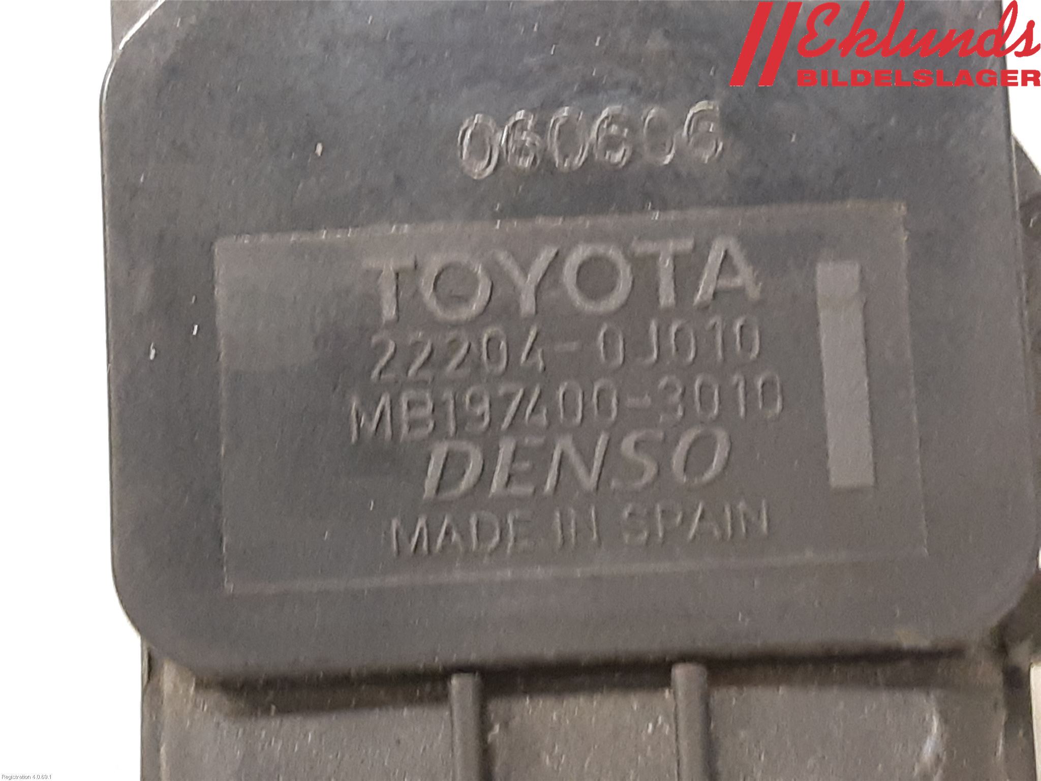 Toyota COROLLA 02-07 Injluftmassamätare