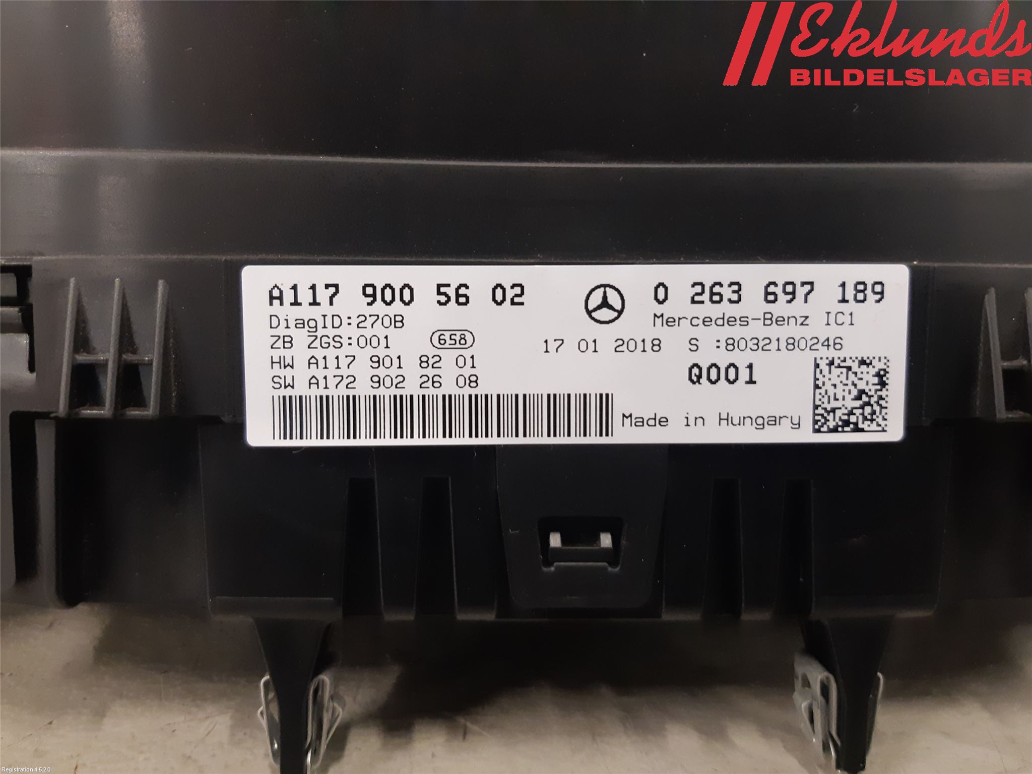 Mercedes-Benz MB CLA-KLASS (C117/X117) 13-19 Instrument Komb