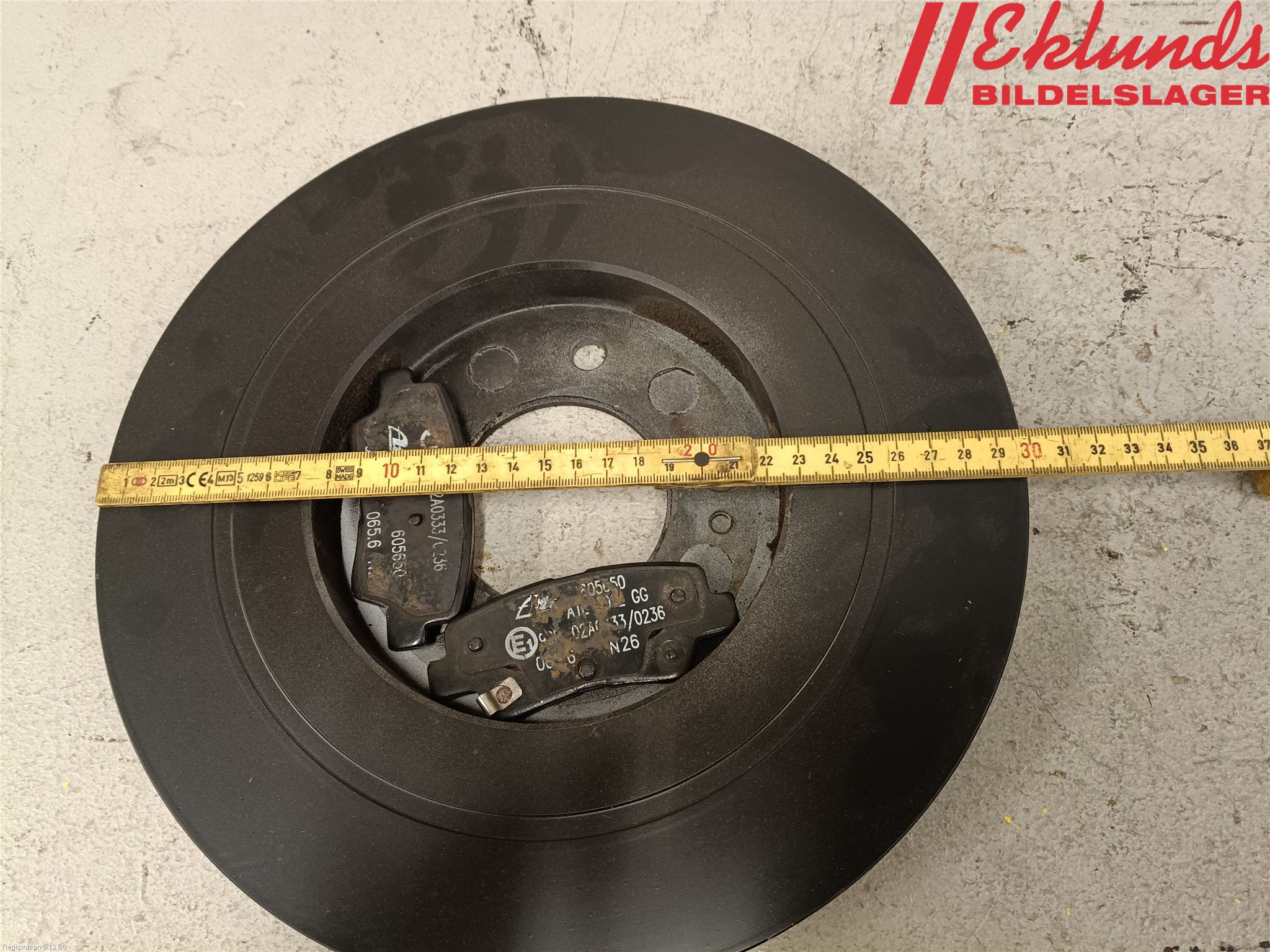 Kia OPTIMA 16-20 Bromsskiva Bak