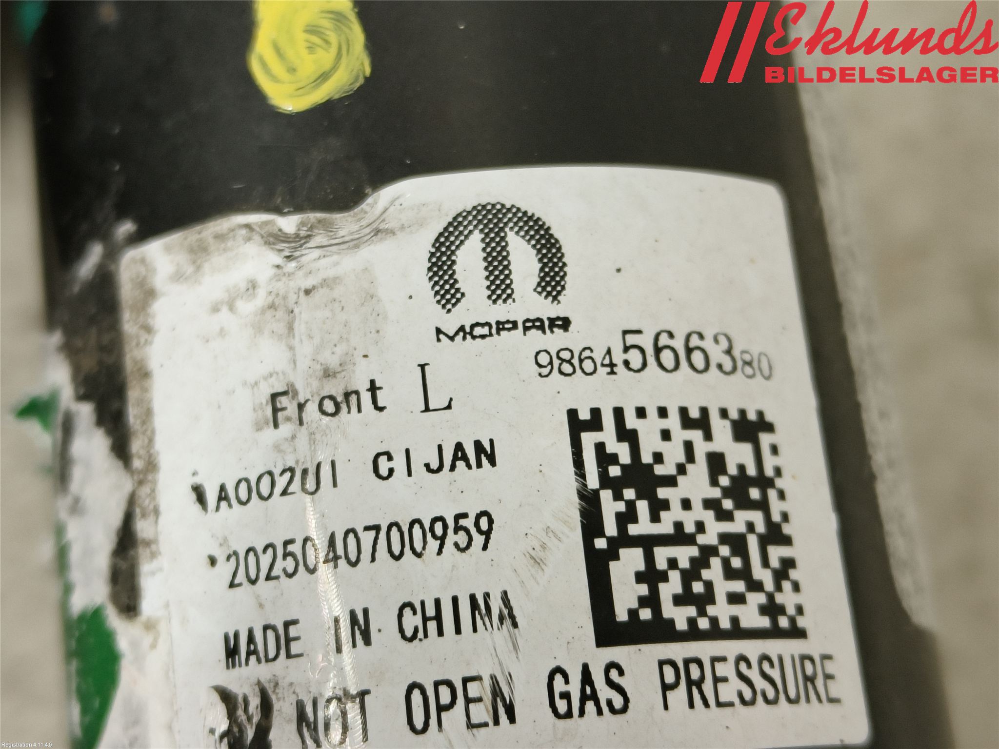 Peugeot 2008/E-2008 20- Fjäderben Fram Vänster