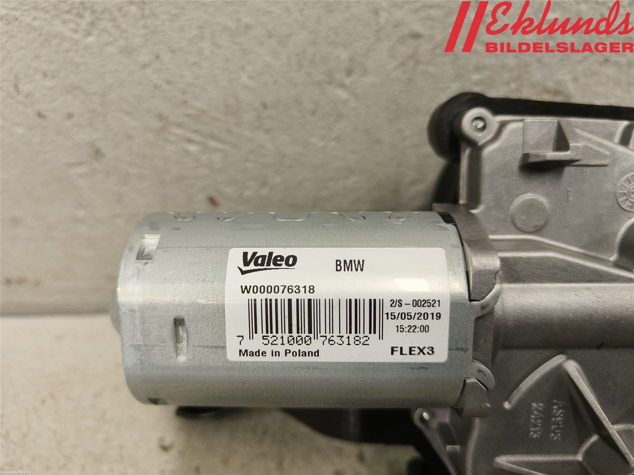 BMW 5 G30/G31/F90 17-23 Torkarmotor Baklucka