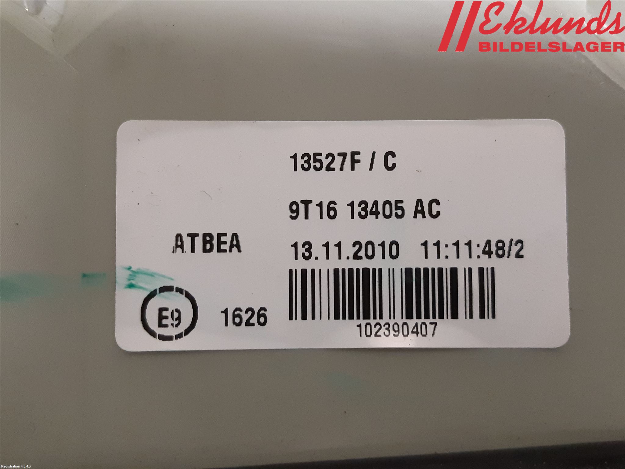 Ford TRANSIT CONNECT 09-13 Bakljus Vänster