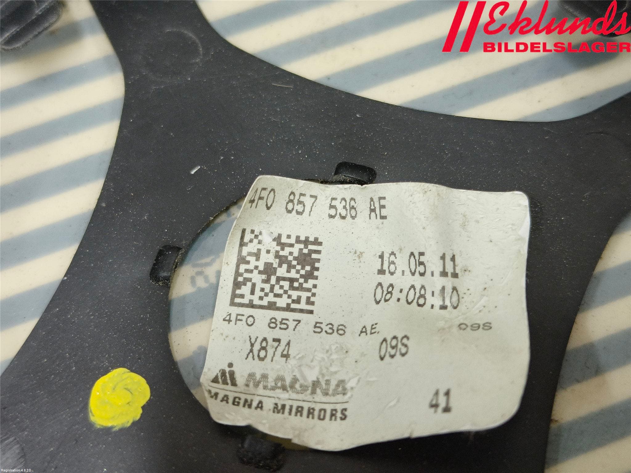 Audi A6/S6     05-11 Spegelglas Hö