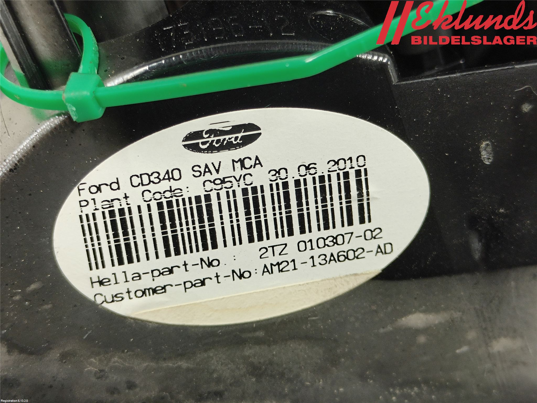 Ford S-MAX 06-15 Bakljus Lucka Hö