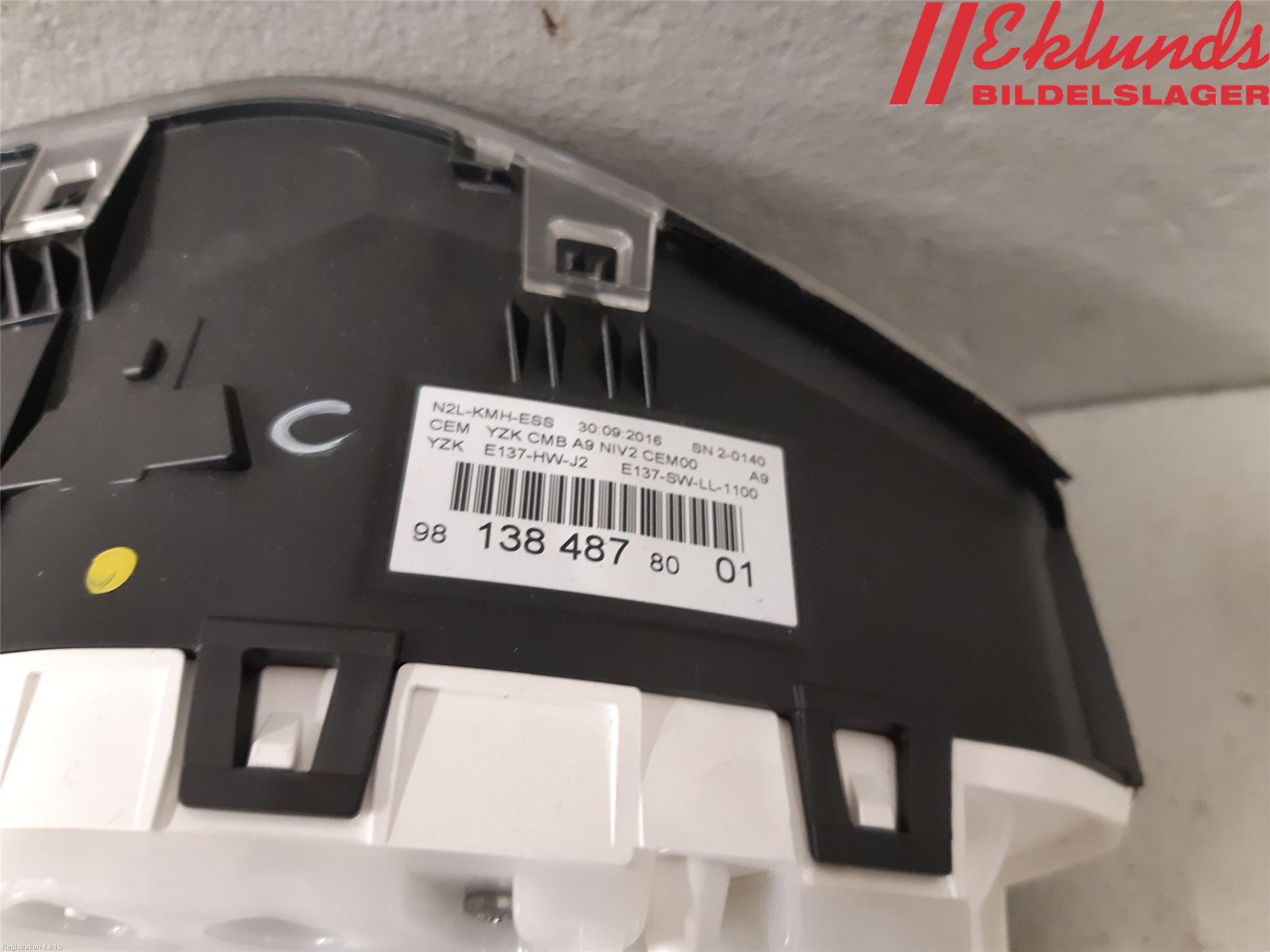 Peugeot PEUGOT 208 16-19 Instrument Komb