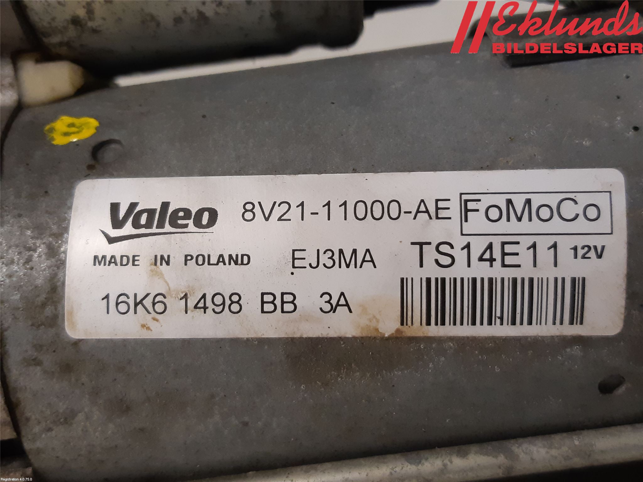 Ford TRANSIT/TOURNEO COURIER 13-23 Startmotor Diesel