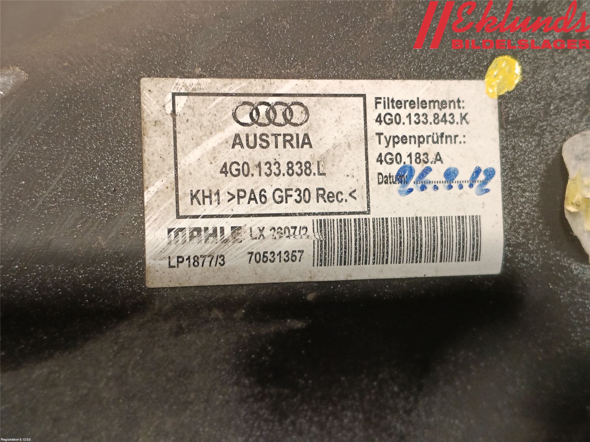 Audi A6/S6 4G 11-18 Luftrenare