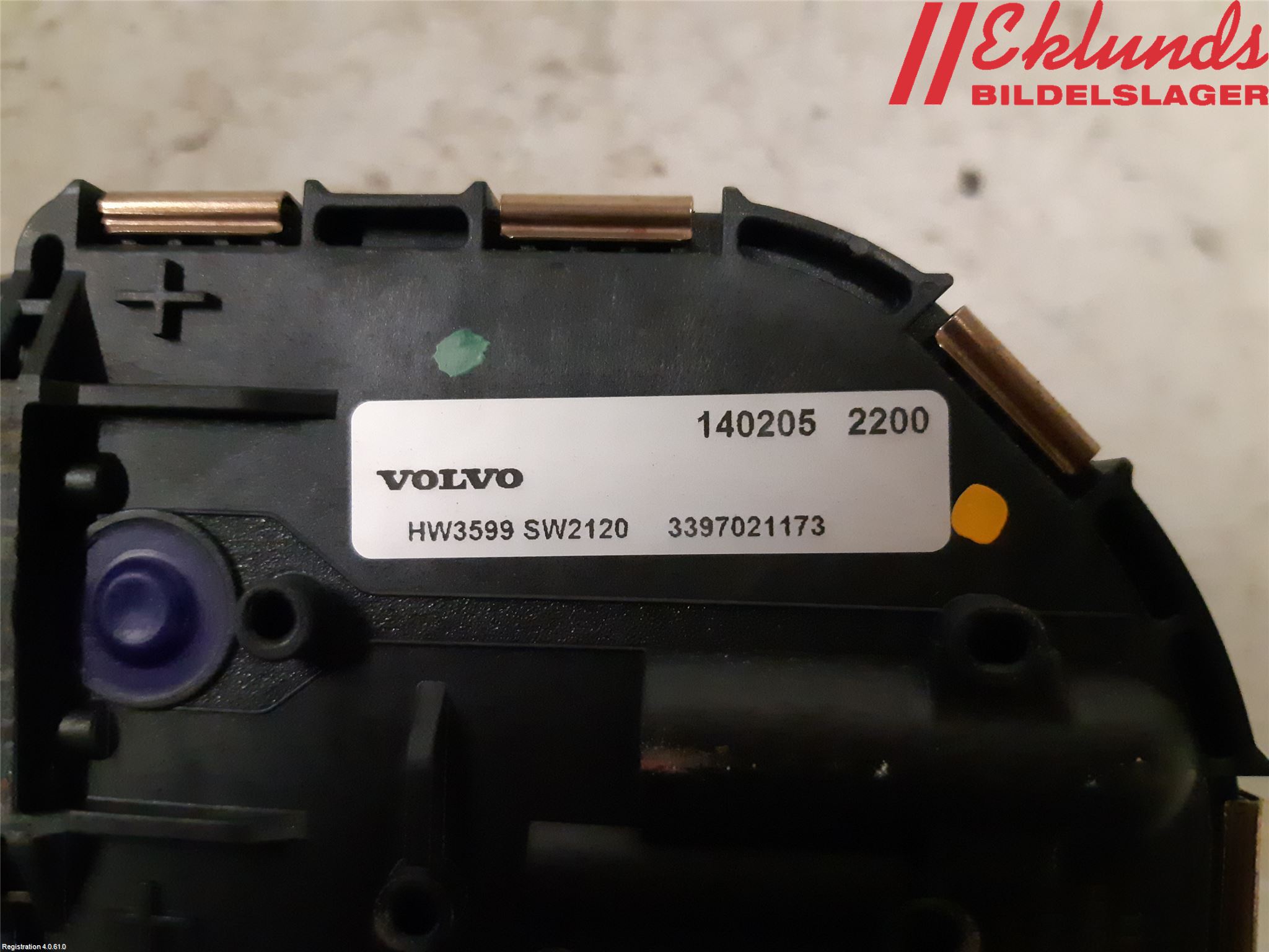 Volvo V60 14-18 Torkarmotor Vindruta