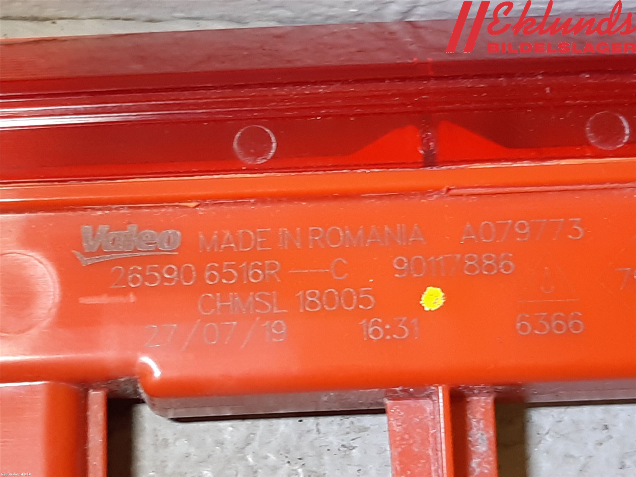 Renault CLIO/E-TECH V 20- Bromsljus Bakruta