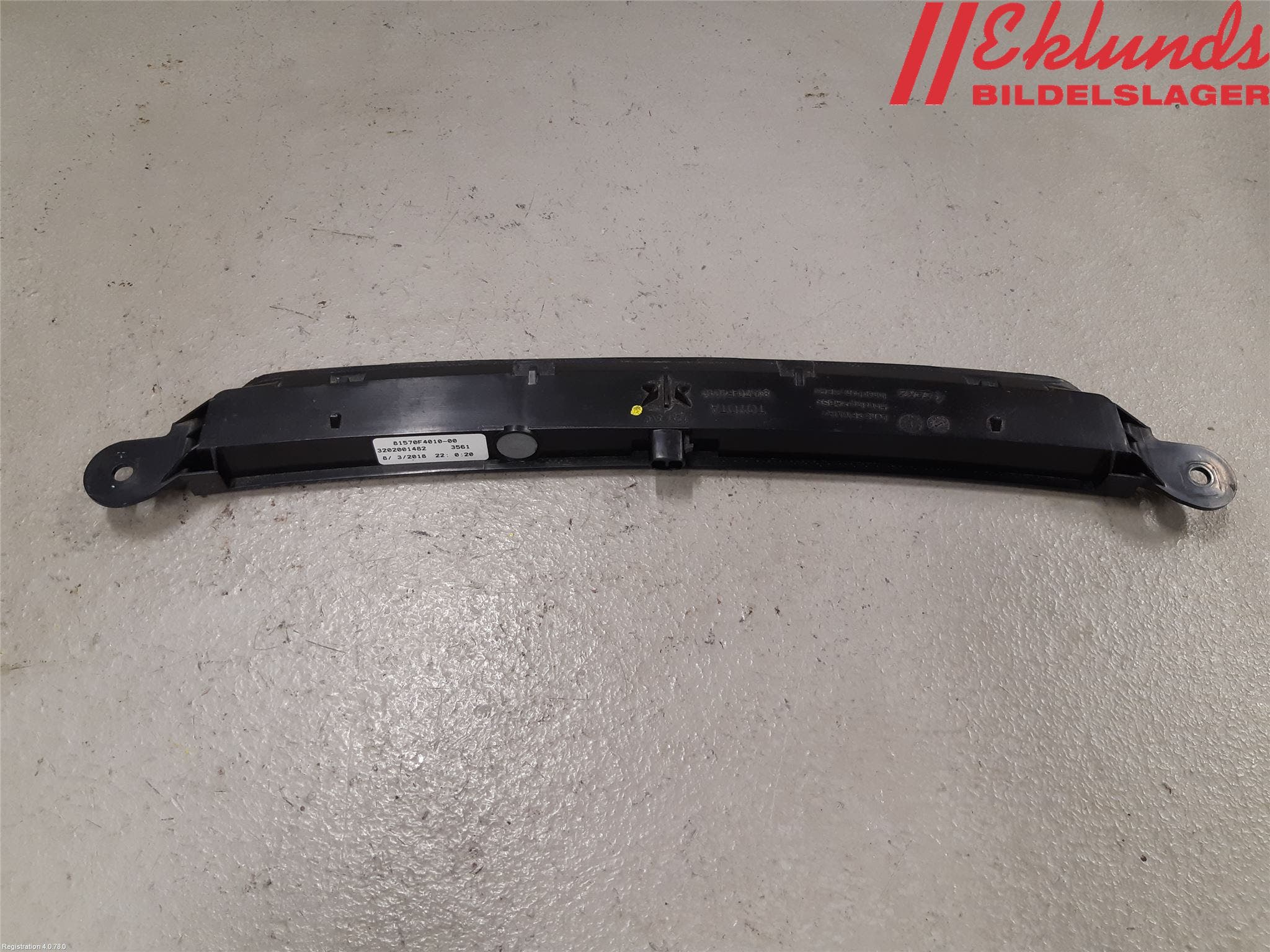 Toyota C-HR 16-23 Bromsljus Bakruta