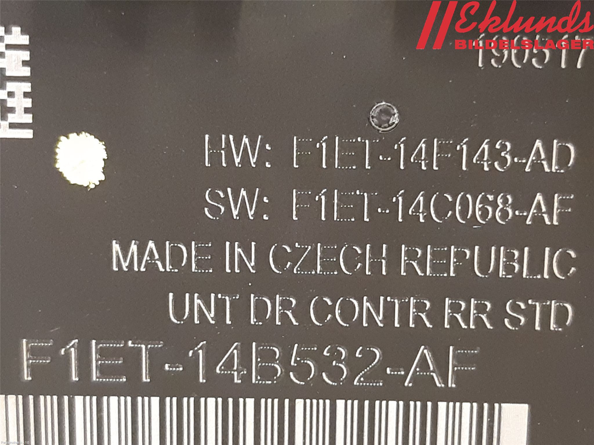 Ford KUGA 17-19 Styrenhet Dörr