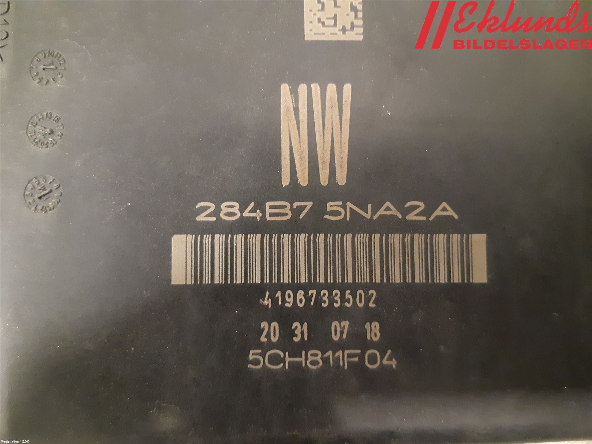 Nissan QASHQAI 17-21 Säkringsdosa-Elcentral