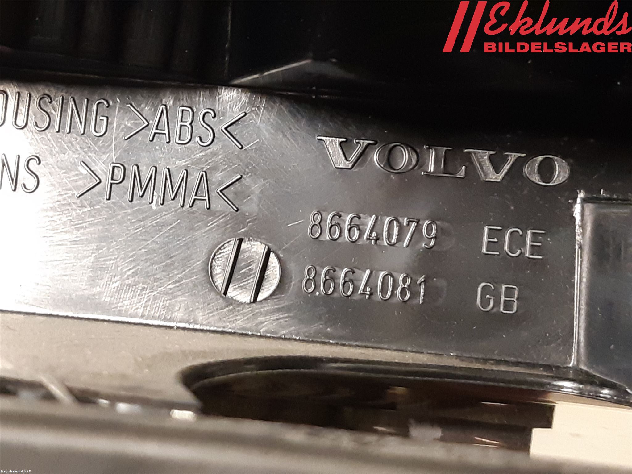 Volvo S60 01-04 Bakljus Vänster