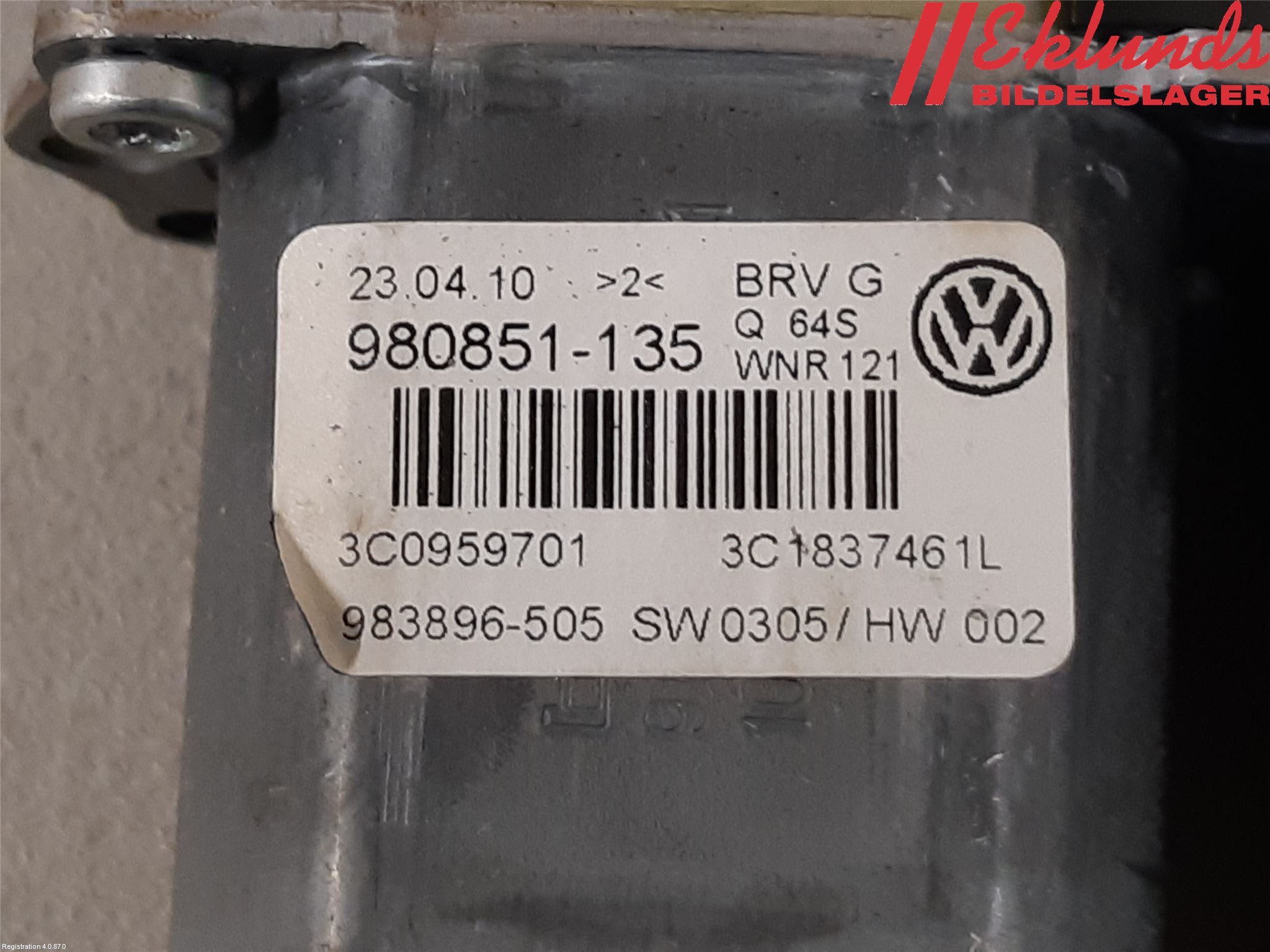 Volkswagen VW PASSAT 05-11 Fönsterhissmotor