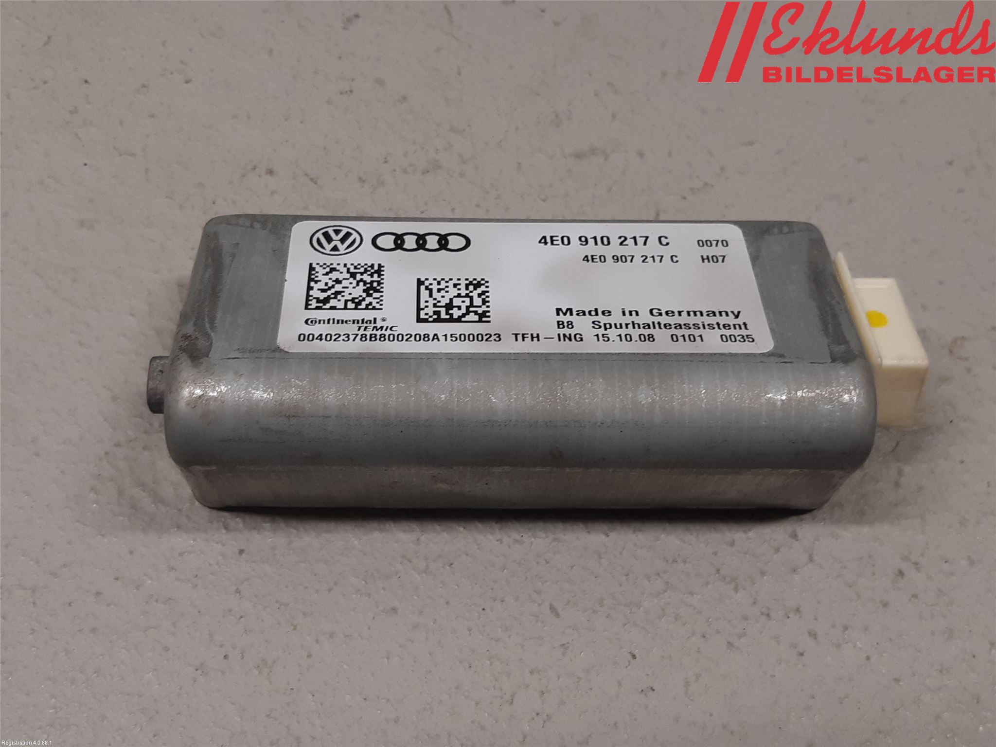 Audi A6/S6     05-11 Sensor Aktivt Kollisionsskydd