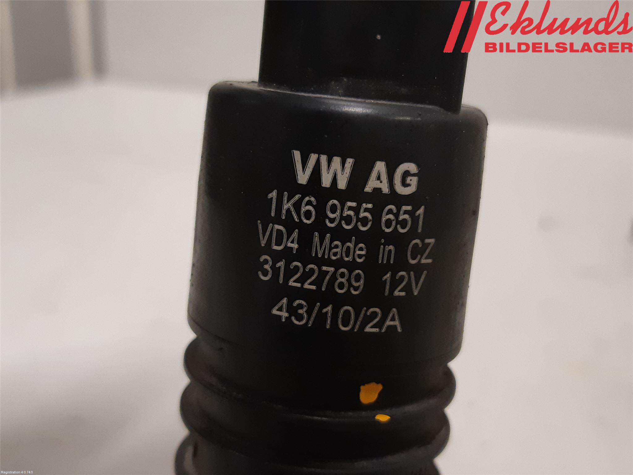 Volkswagen VW GOLF VI 09-13 Spolarpump Vindruta
