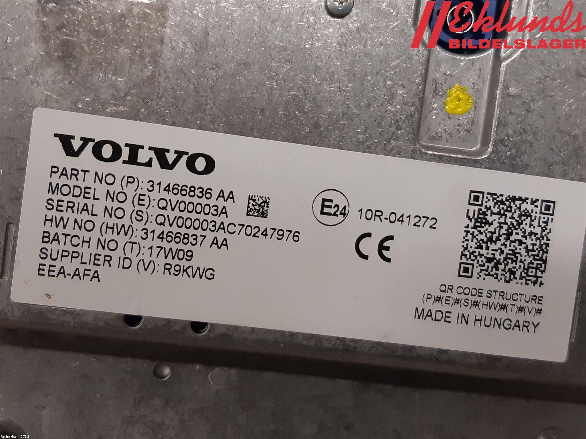 Volvo V90 17->> Bildskärm