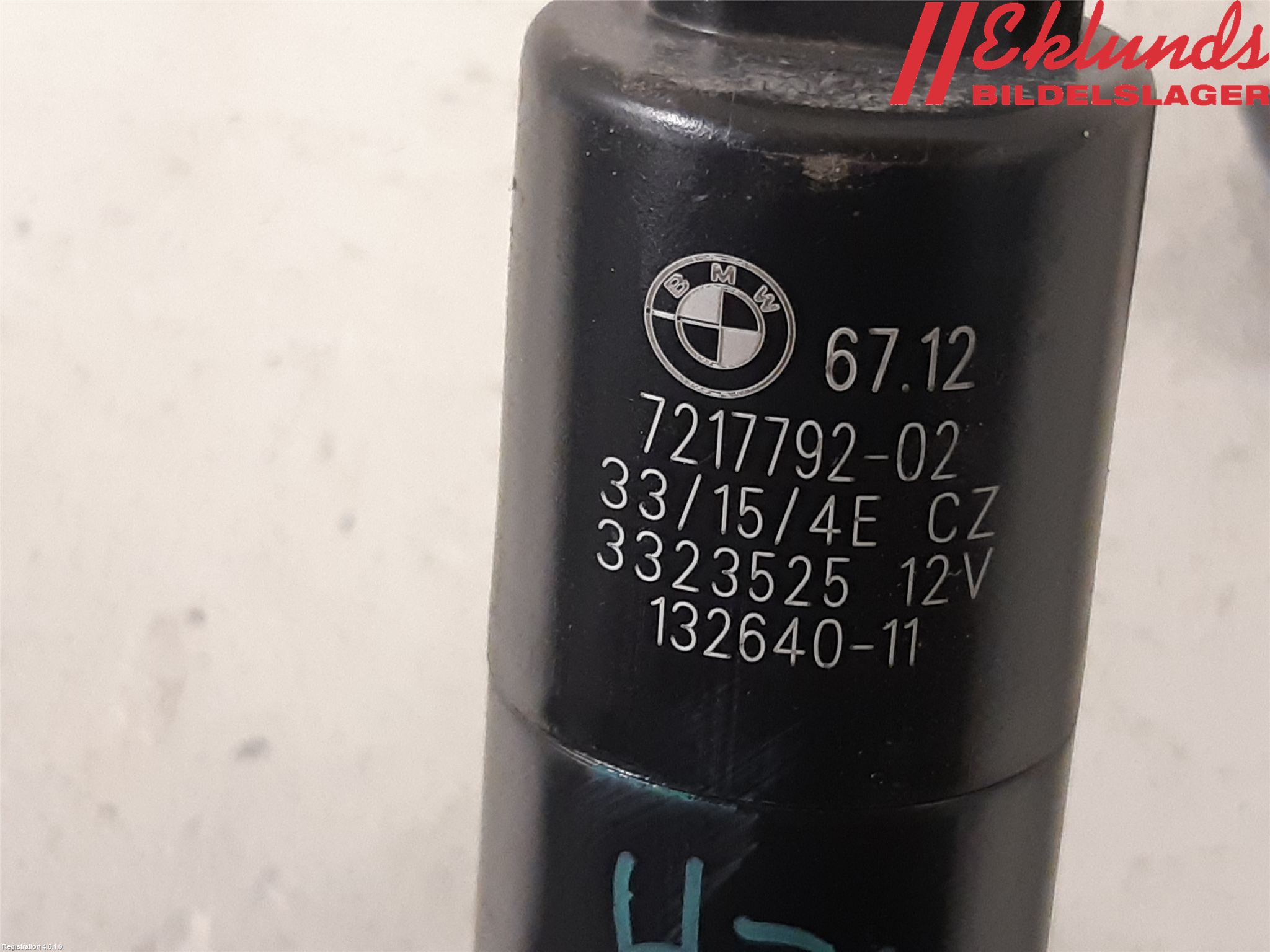 BMW 1 F20/F21 11-19 Spolarpump Högtryck