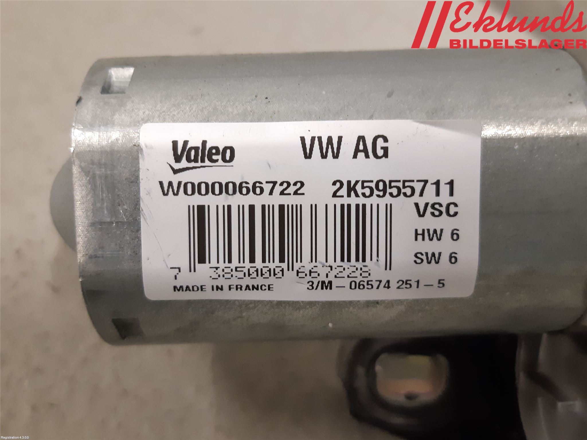 Volkswagen VW CADDY 16-20 Torkarmotor Baklucka