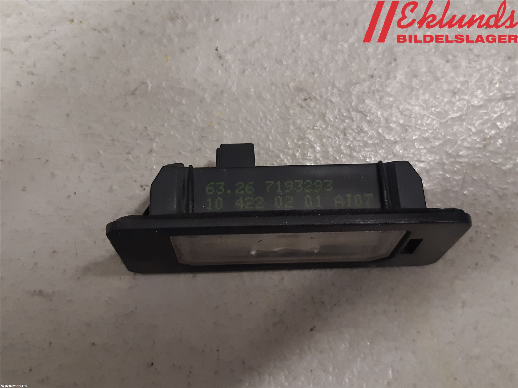 BMW 5 F10/F11/F18 09-17 Skylt Belysning