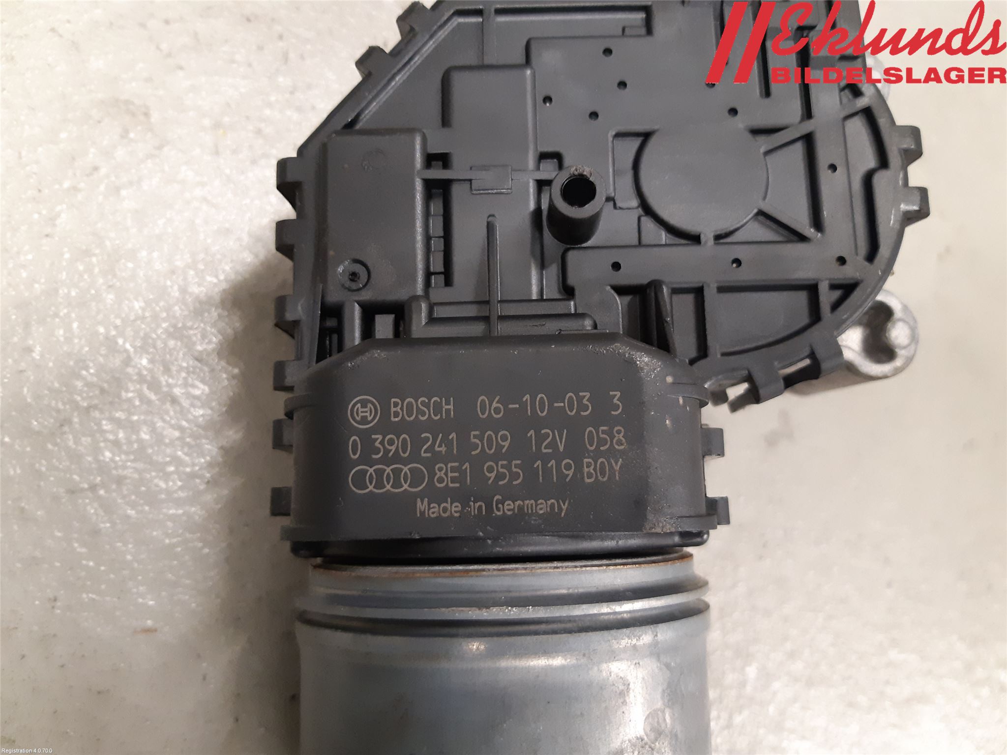 Audi A4/S4 05-07 Torkarmotor Vindruta