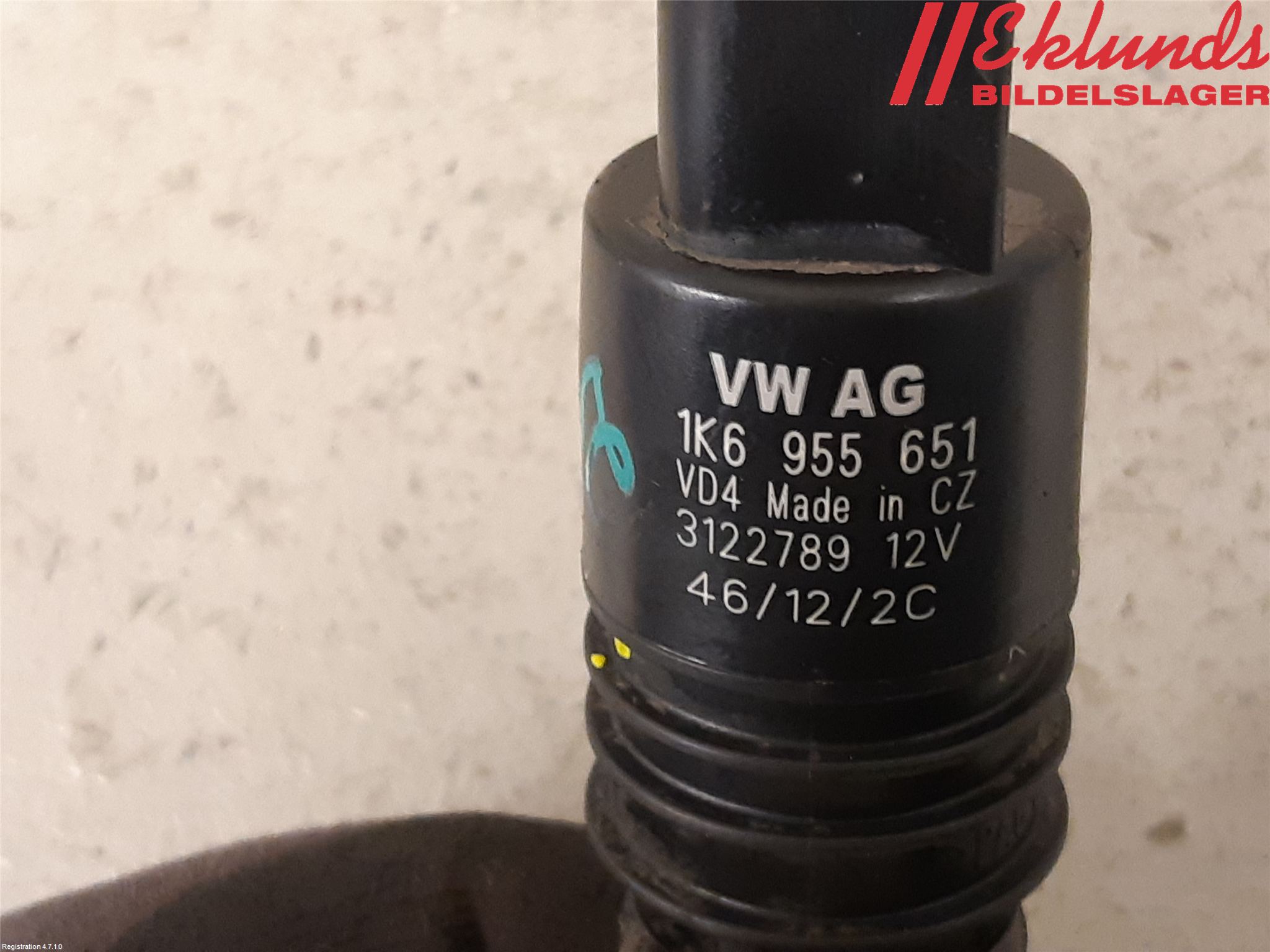 Volkswagen VW PASSAT 11-14 Spolarpump Vindruta