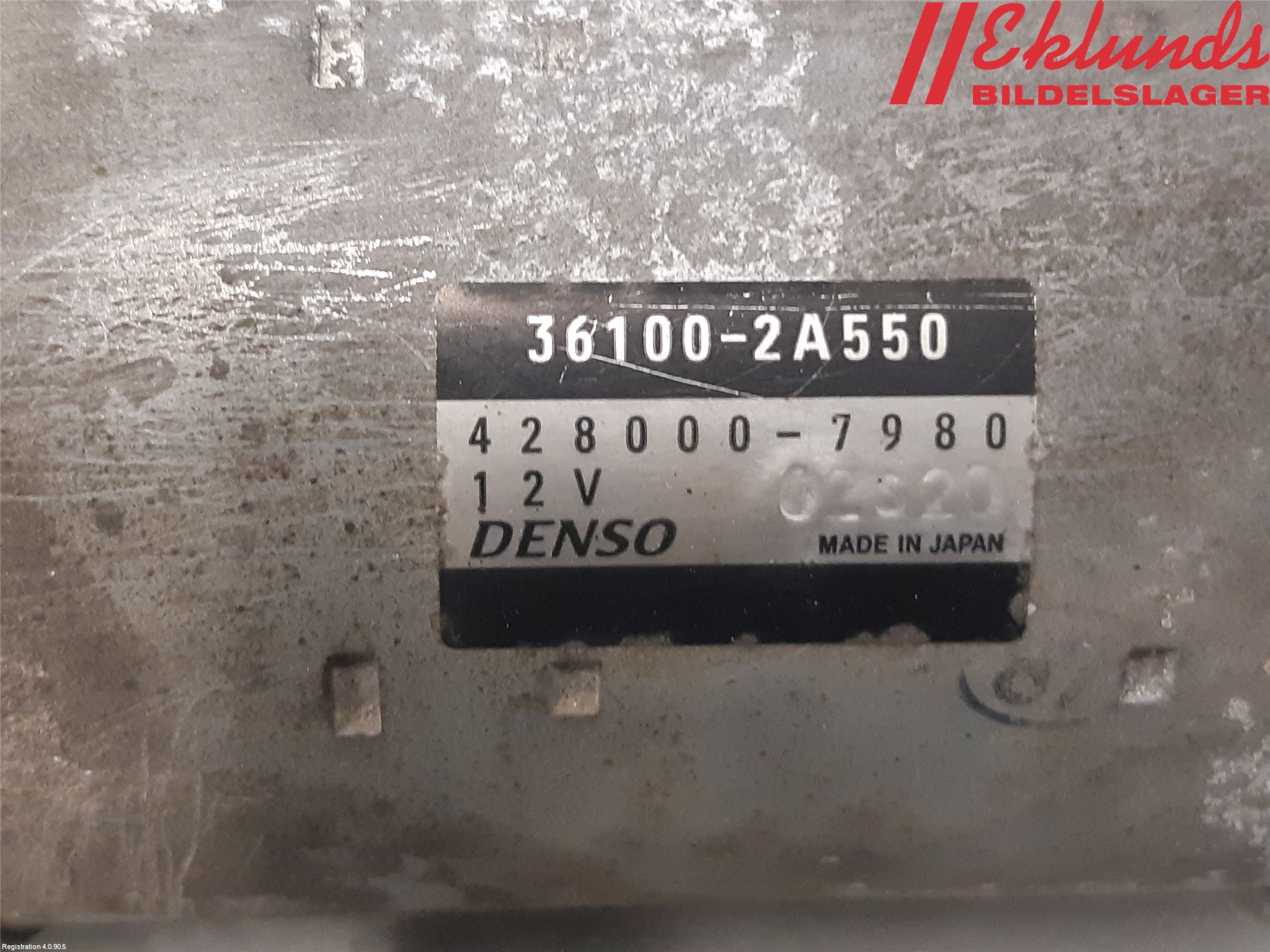Kia SPORTAGE (SL) 11-15 Startmotor Diesel