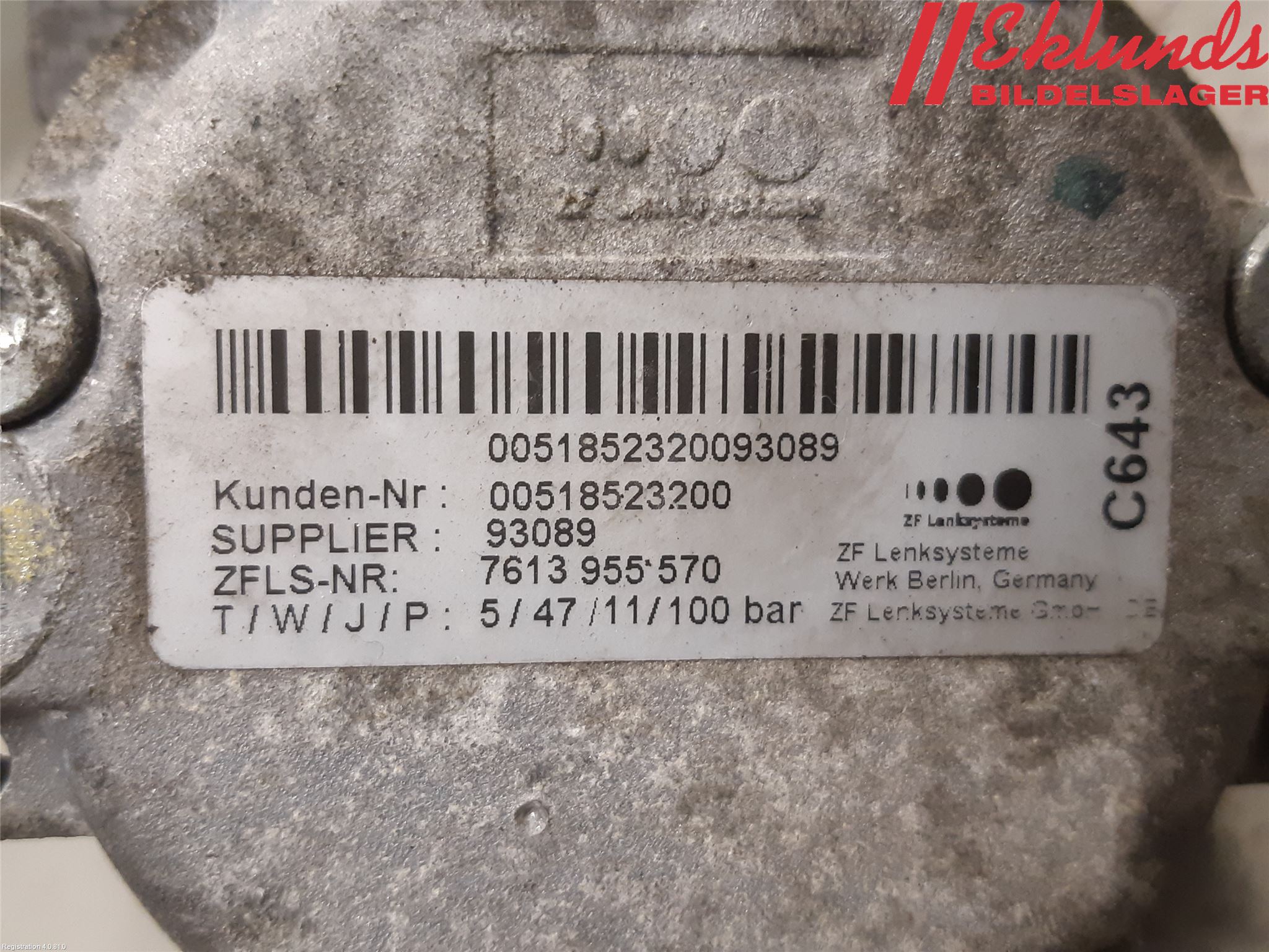 Opel COMBO D 12-18 Styrservopump