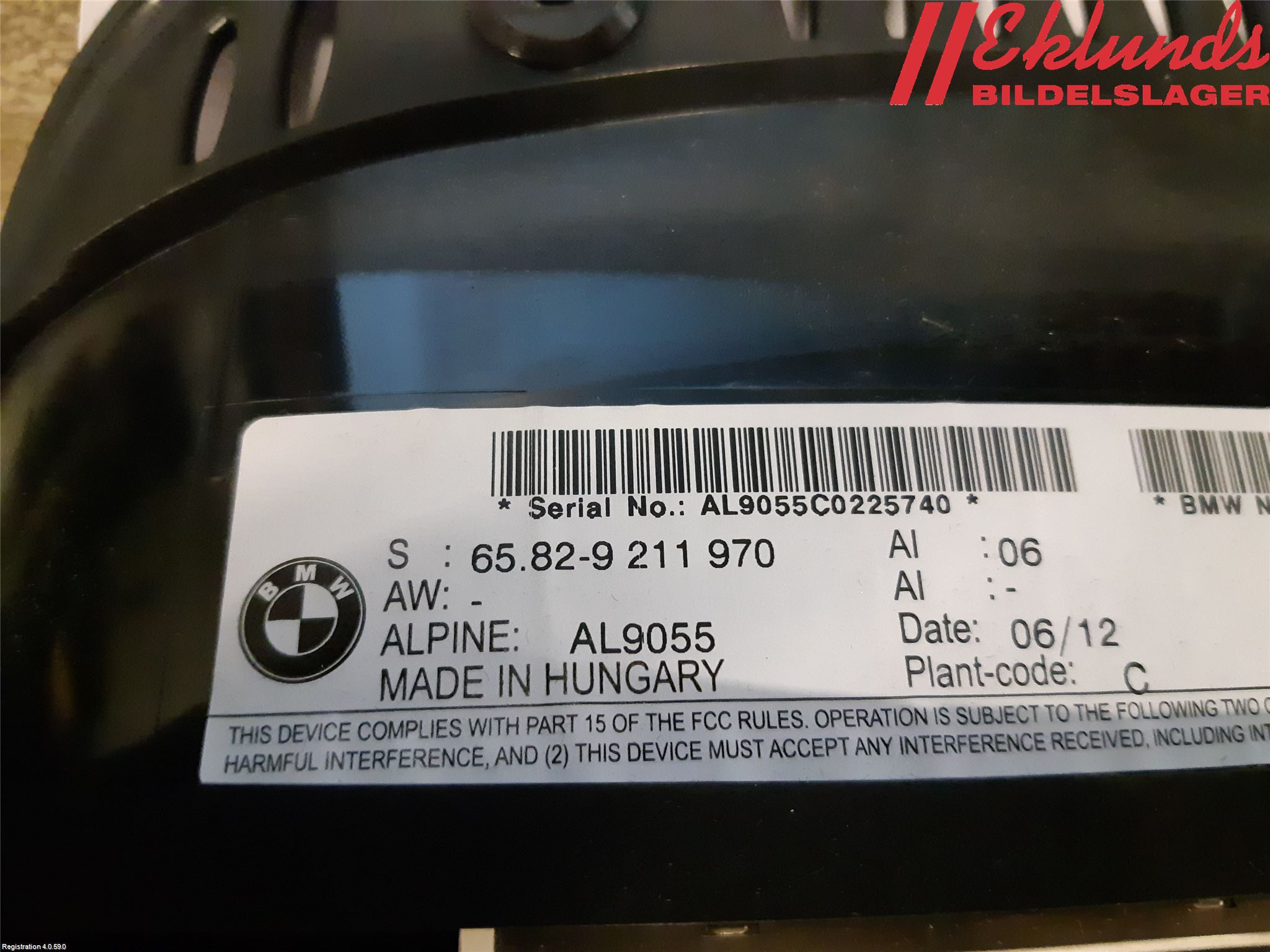 BMW 3 E90/91 SED/TOU 05-12 Kontrolldisplay