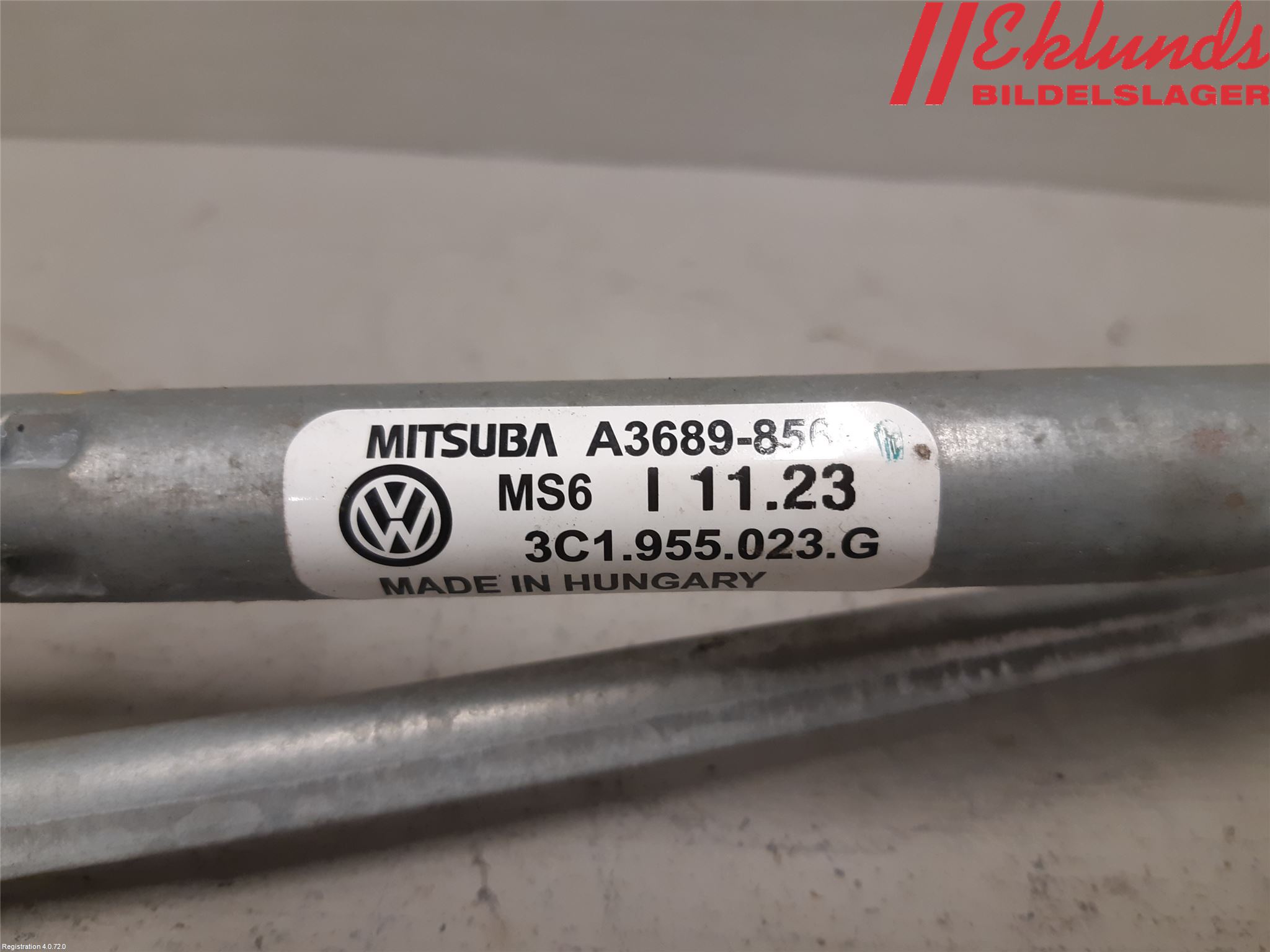 Volkswagen VW PASSAT 05-11 Torkarmekanism Vindruta