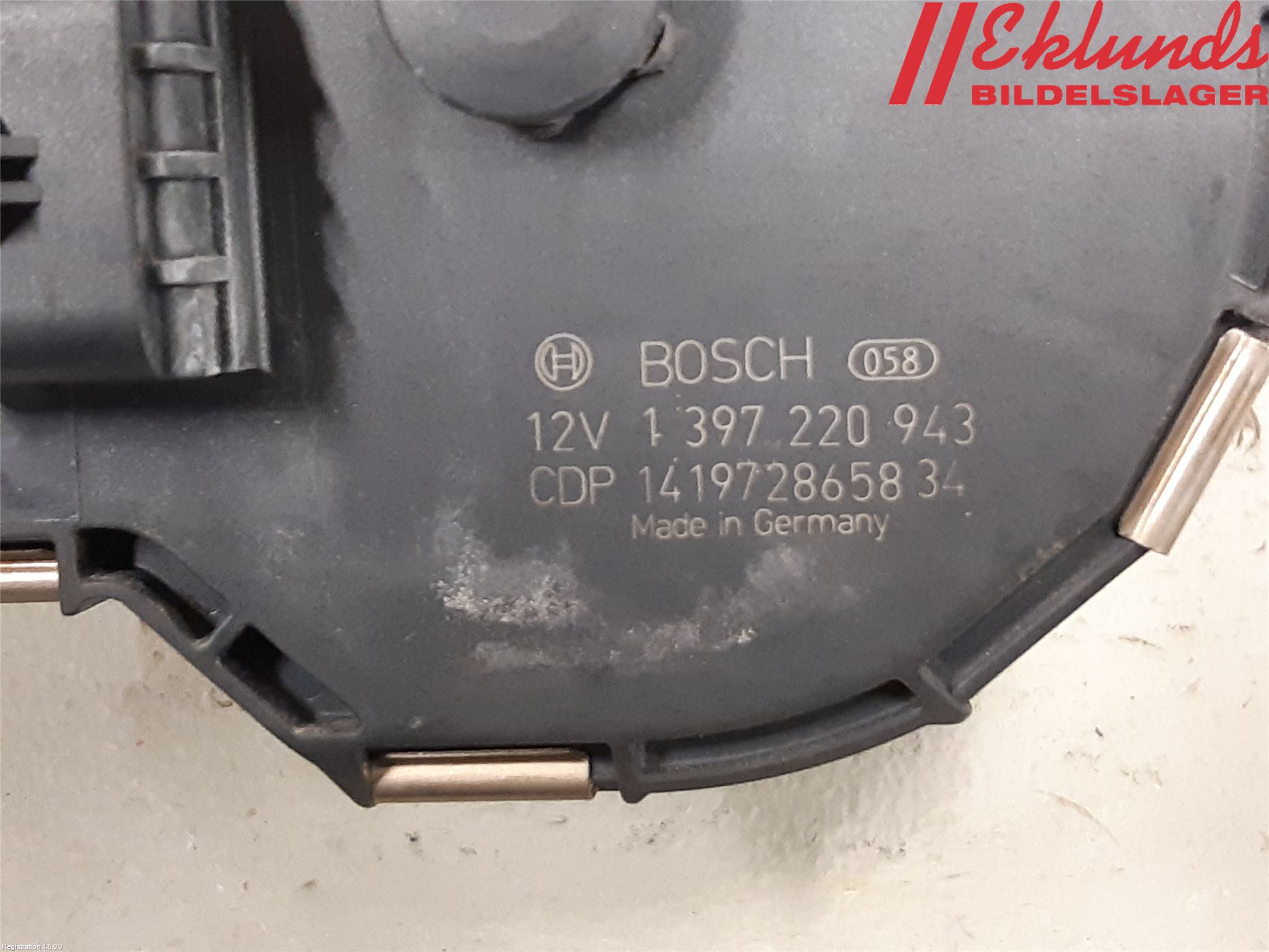 BMW 5 F10/F11/F18 09-17 Torkarmotor Vindruta