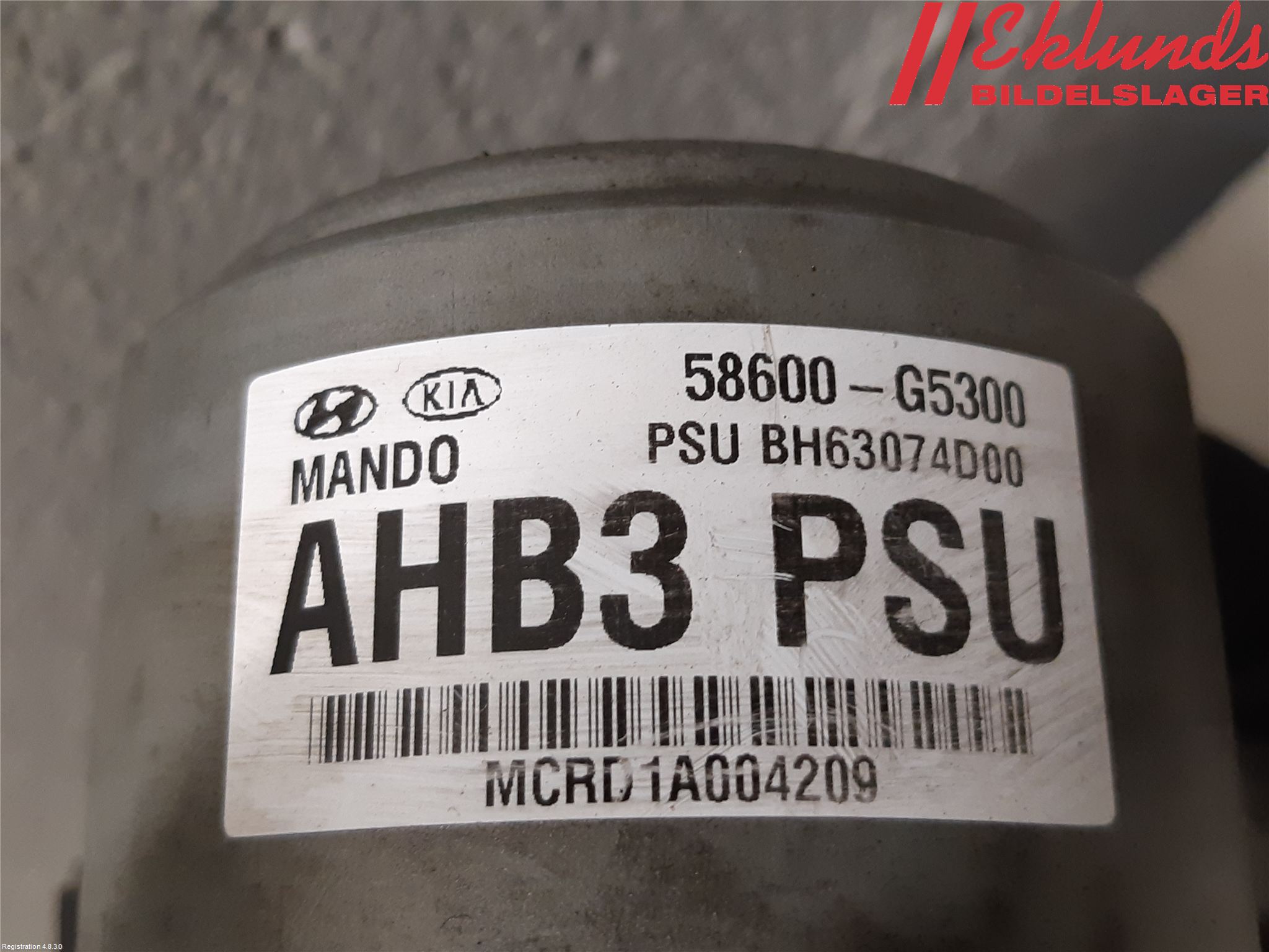 Kia NIRO (DE) 17-22 Abs Hydraulpump