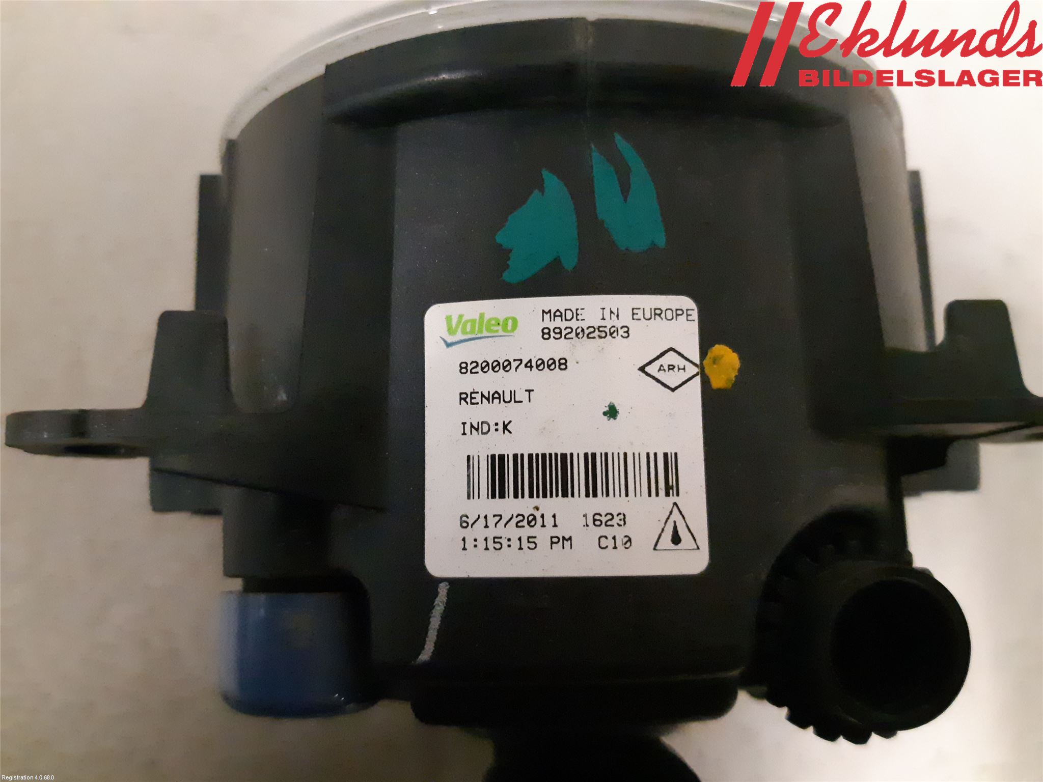Renault MEGANE III 09-15 Dimljus-Varselljus Fram