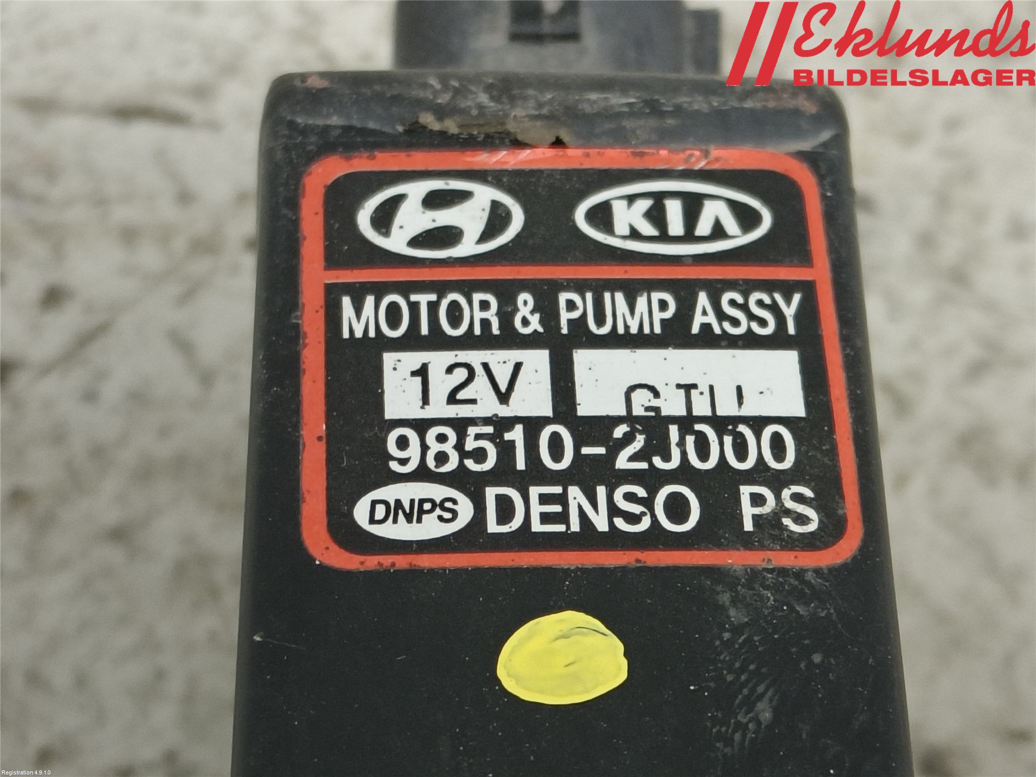 Hyundai i40 08-15 Spolarpump Vindruta