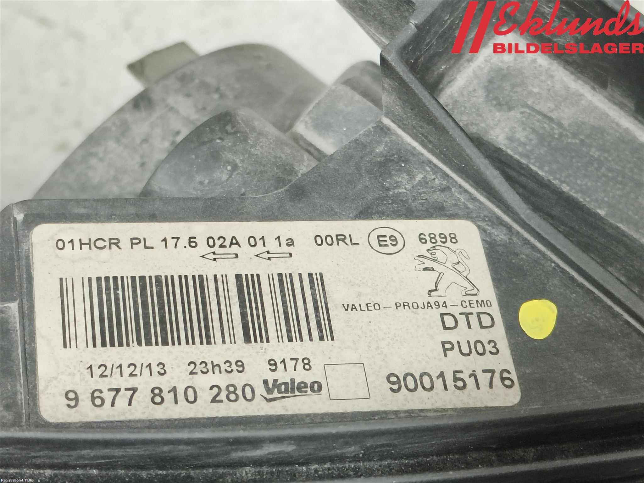 Peugeot 2008 13-20 Strålkastare Höger