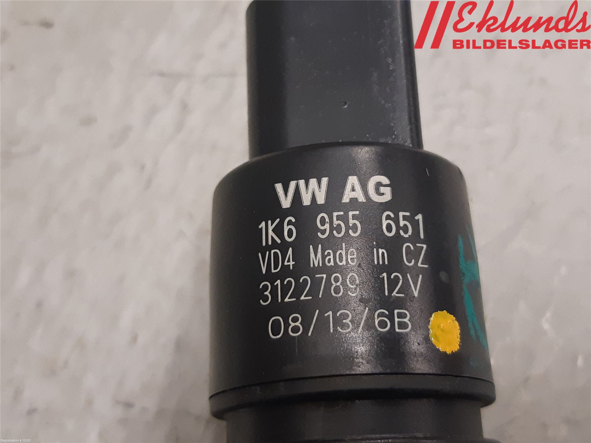 Volkswagen VW PASSAT 11-14 Spolarpump Vindruta
