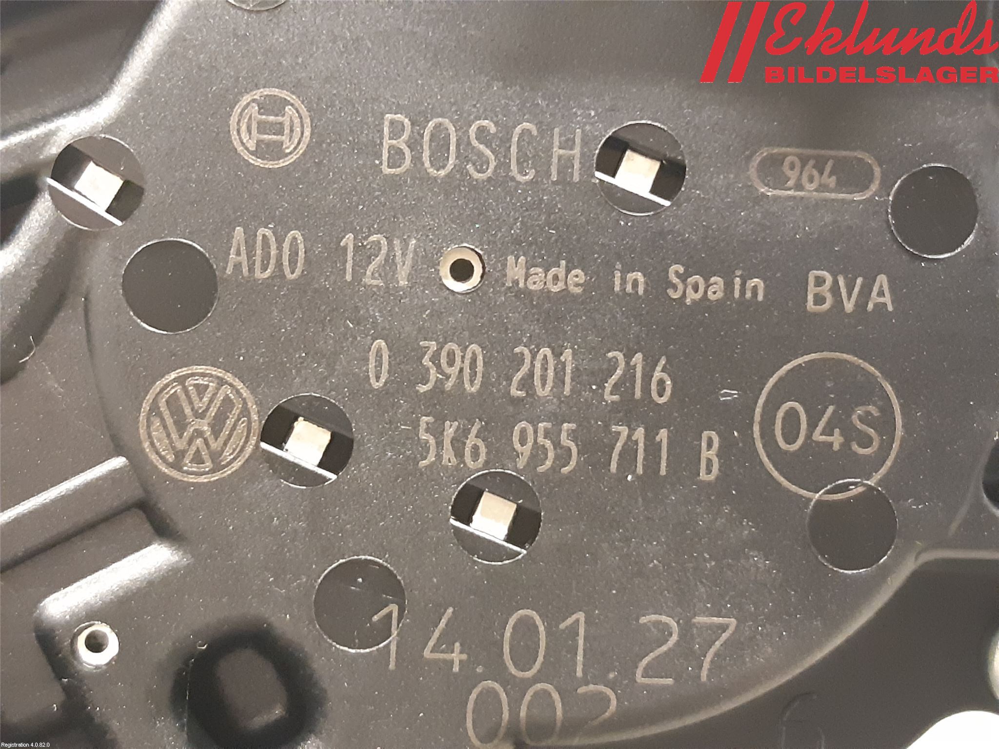 Volkswagen VW TOURAN 10-15 Torkarmotor Baklucka