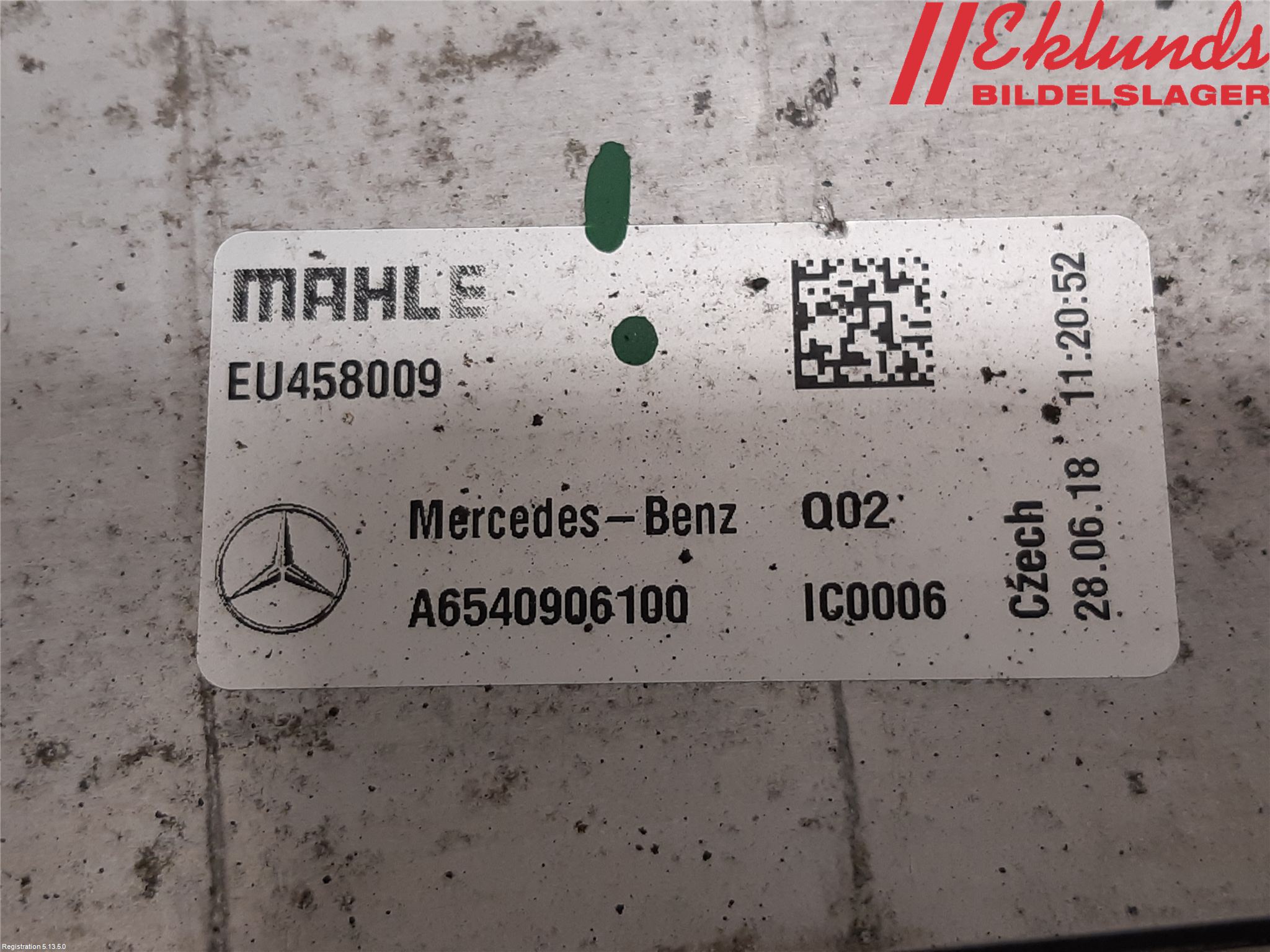 Mercedes-Benz MB E-KLASS (W213) 16-23 Laddluft-Intercooler Kyl