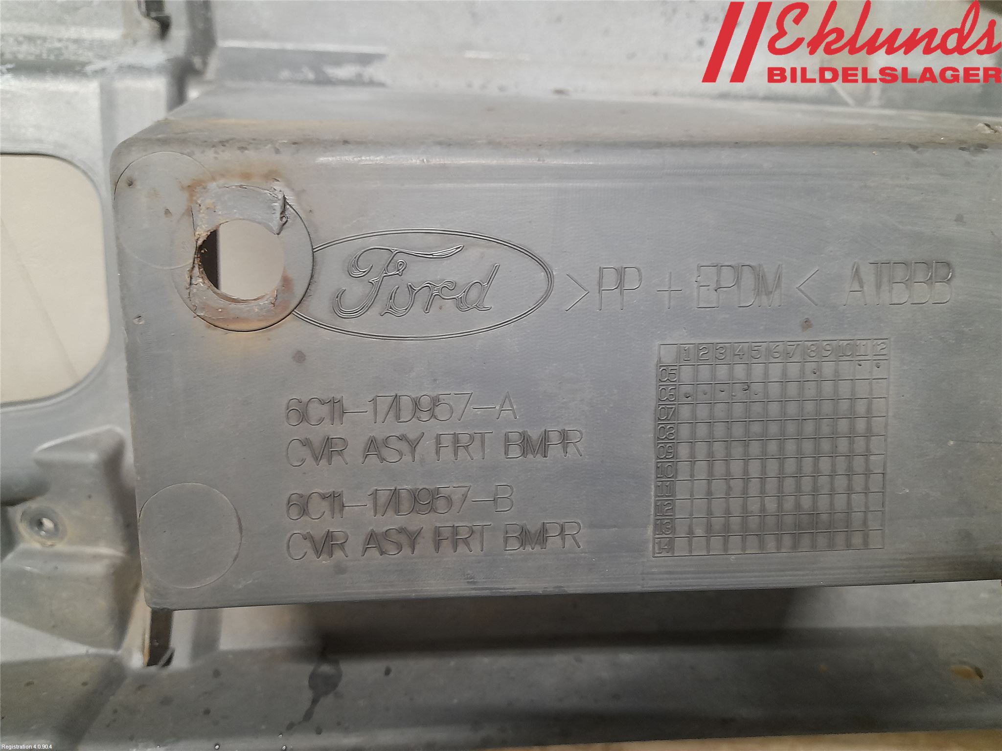 Ford TRANSIT    06-13 Stötfångarbeklädnad Fram