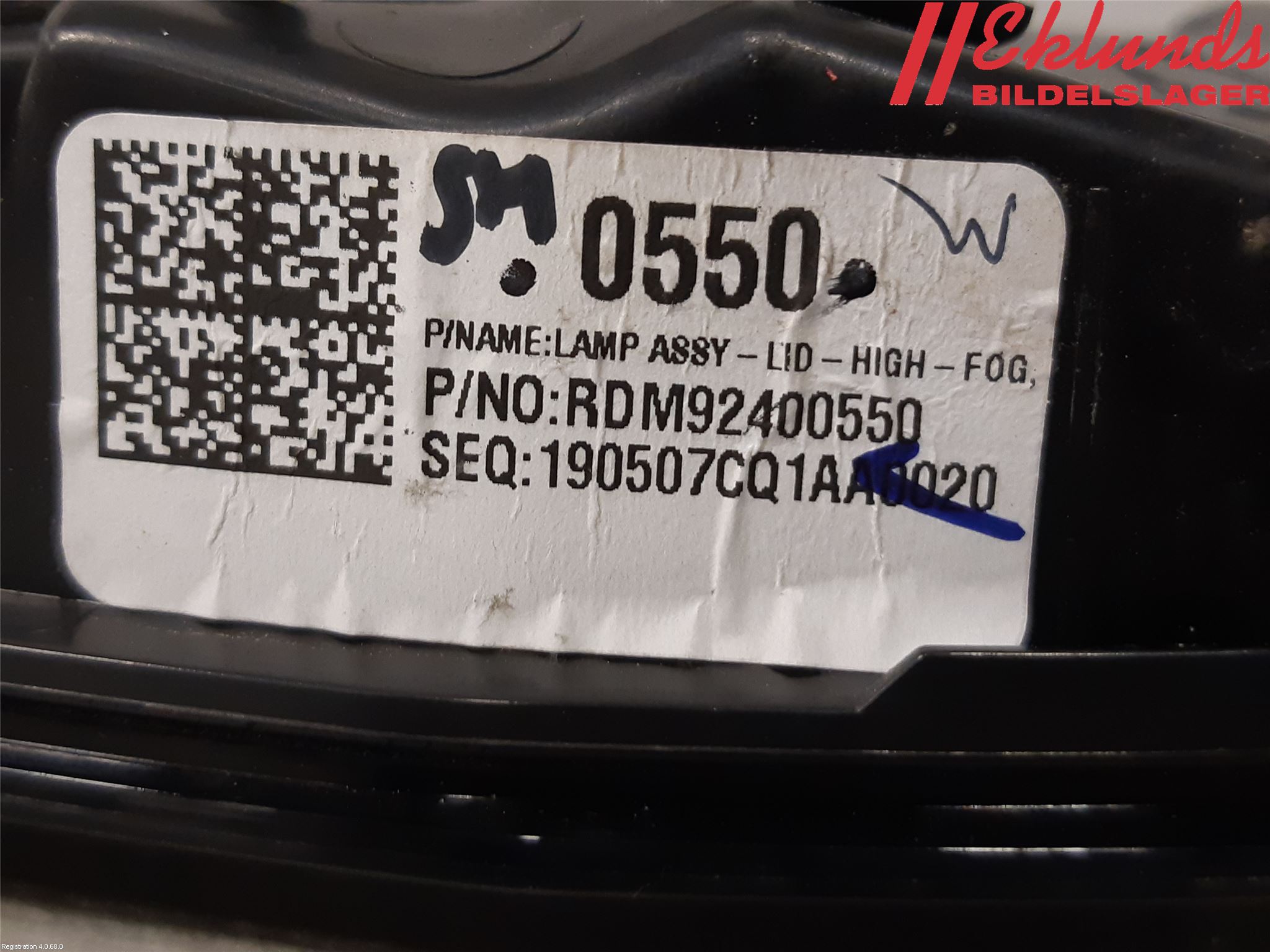 Mazda CX-30 20- Bakljus Lucka Vä