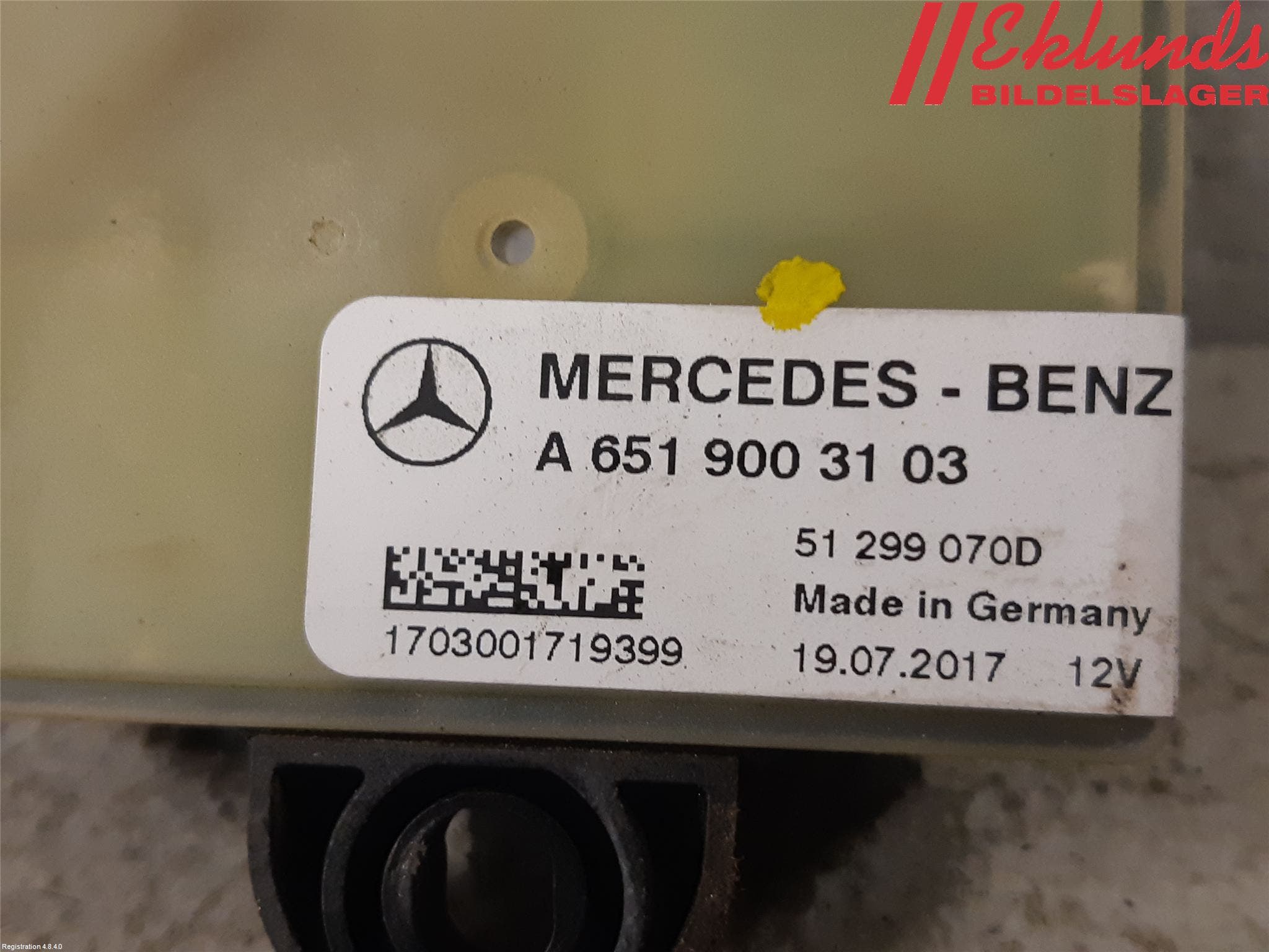 Mercedes-Benz MB CLA-KLASS (C117/X117) 13-19 Relä Glödning Diesel